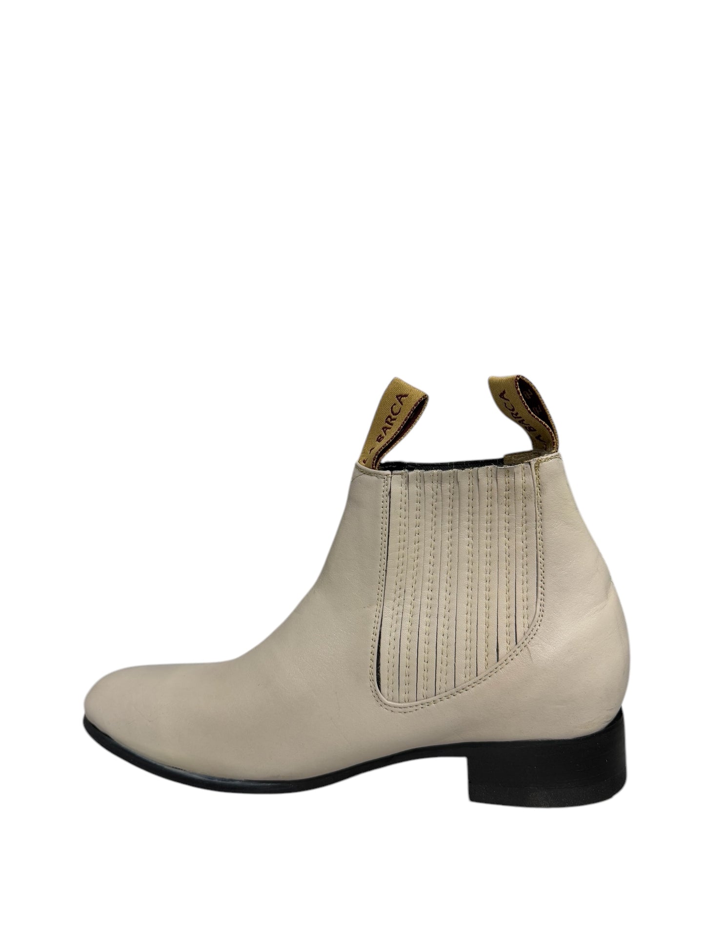 La Barca Leather Hueso Charro Ankle Boot - 500