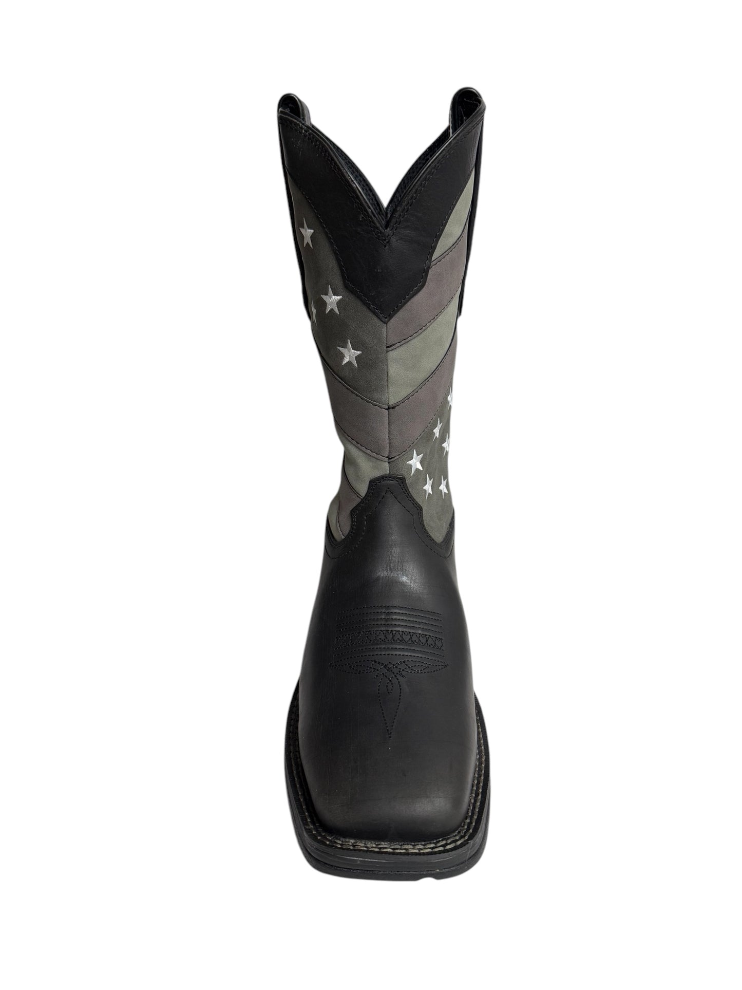 Durango Rebel Faded Black Flag Pull Up Work Boot - DDB0125