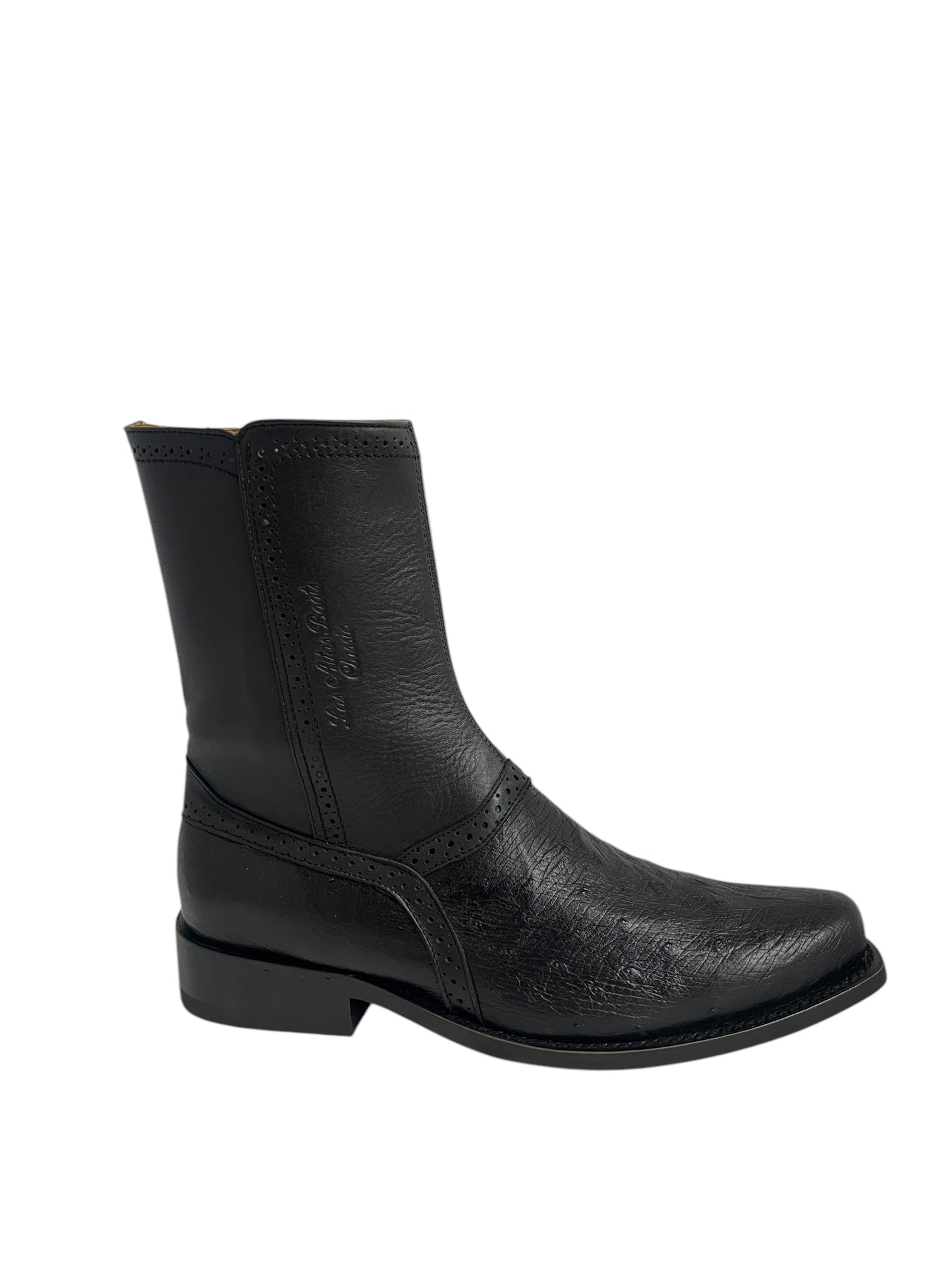 Los Altos Men's Smooth Ostrich Leather Boots - 78BI9705