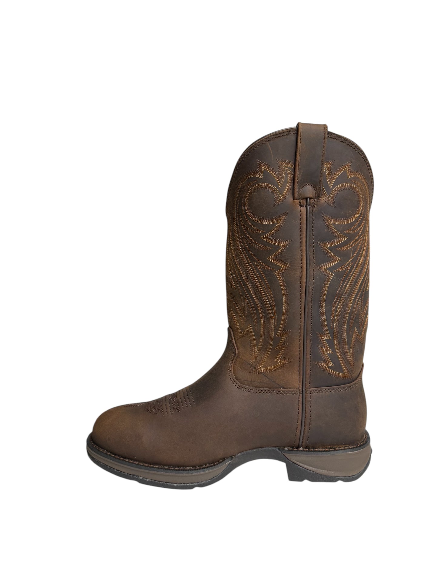 Durango Rebel Chocolate Western Oval Toe Work Boot - DB5464