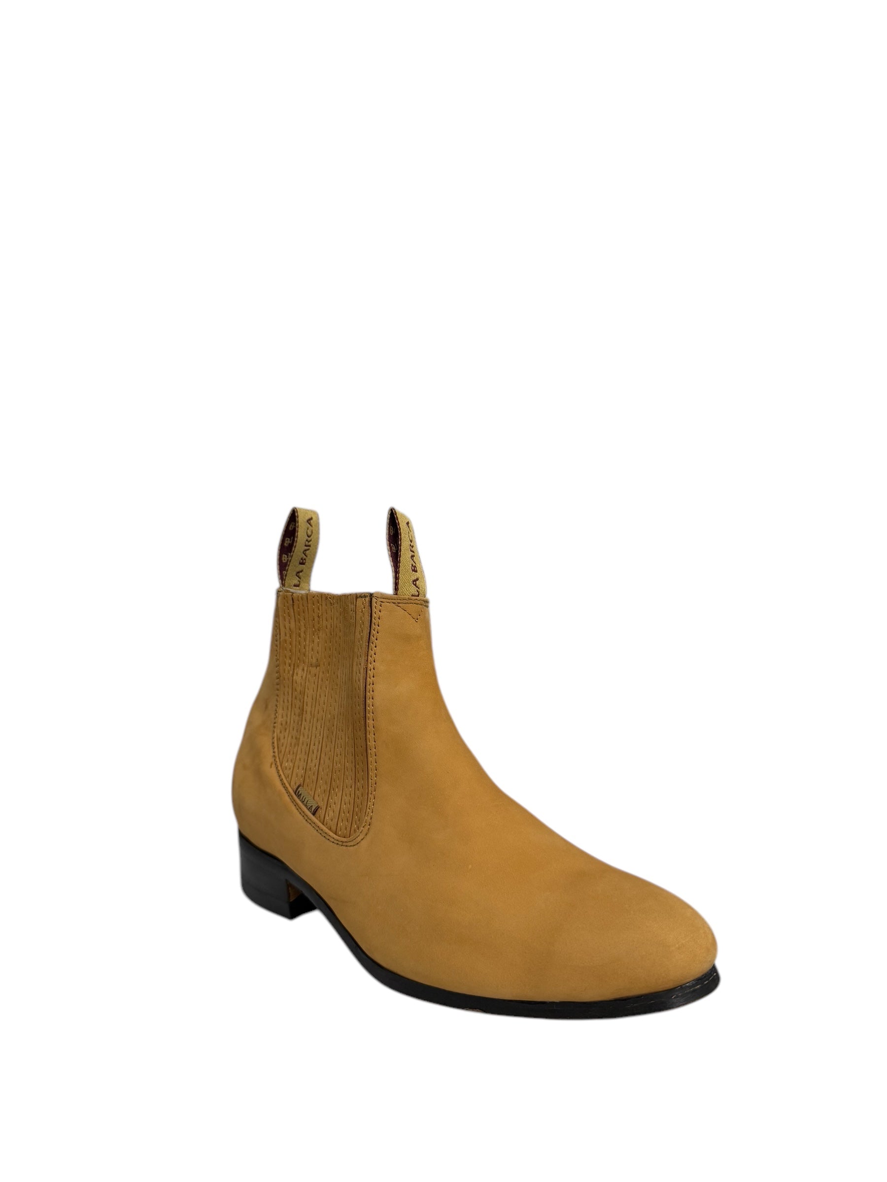 La Barca Suede Camel Charro Ankle Boot - 500