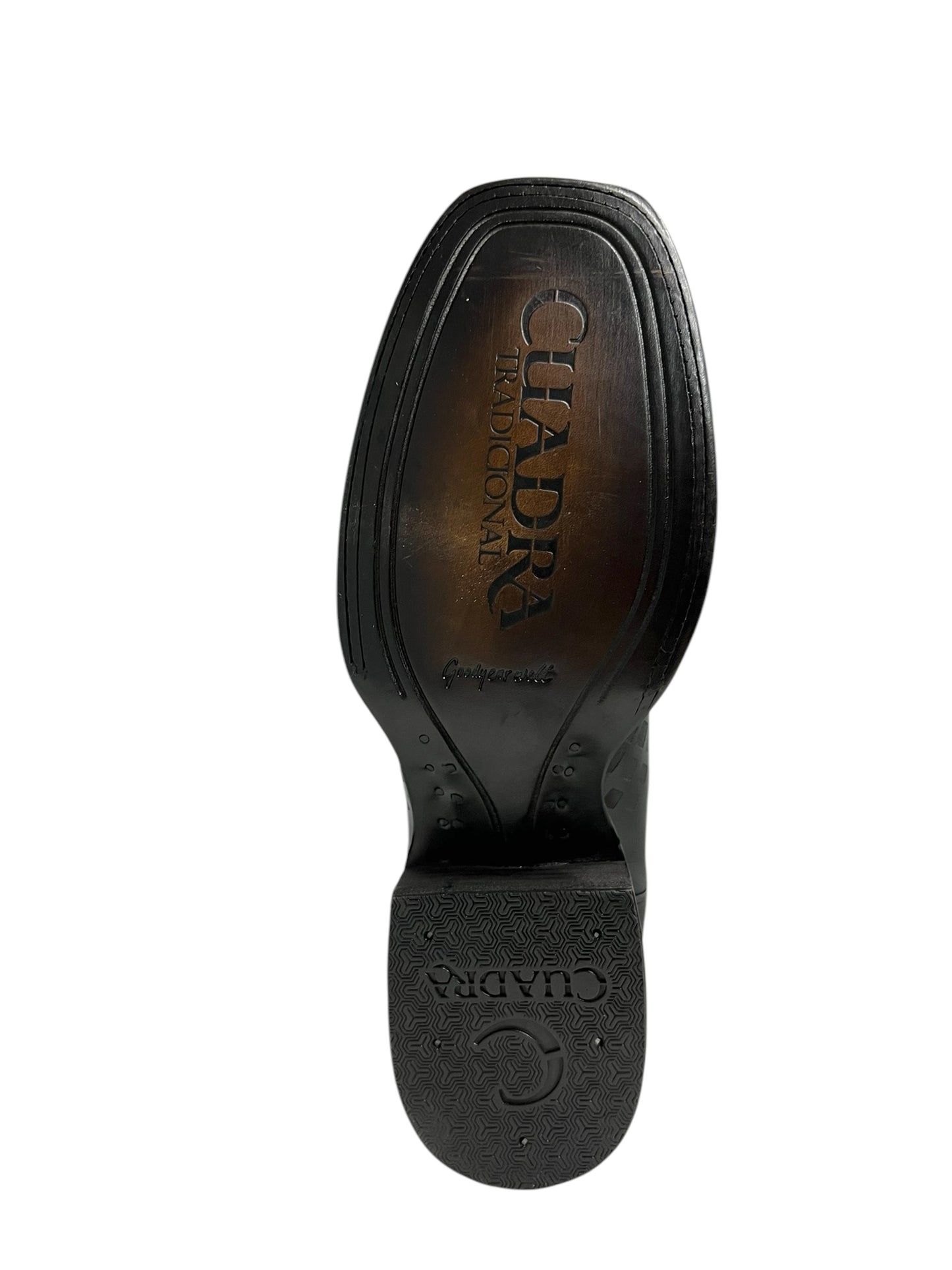 Cuadra Black Laser & Embroidery & Woven Square Toe - CU676