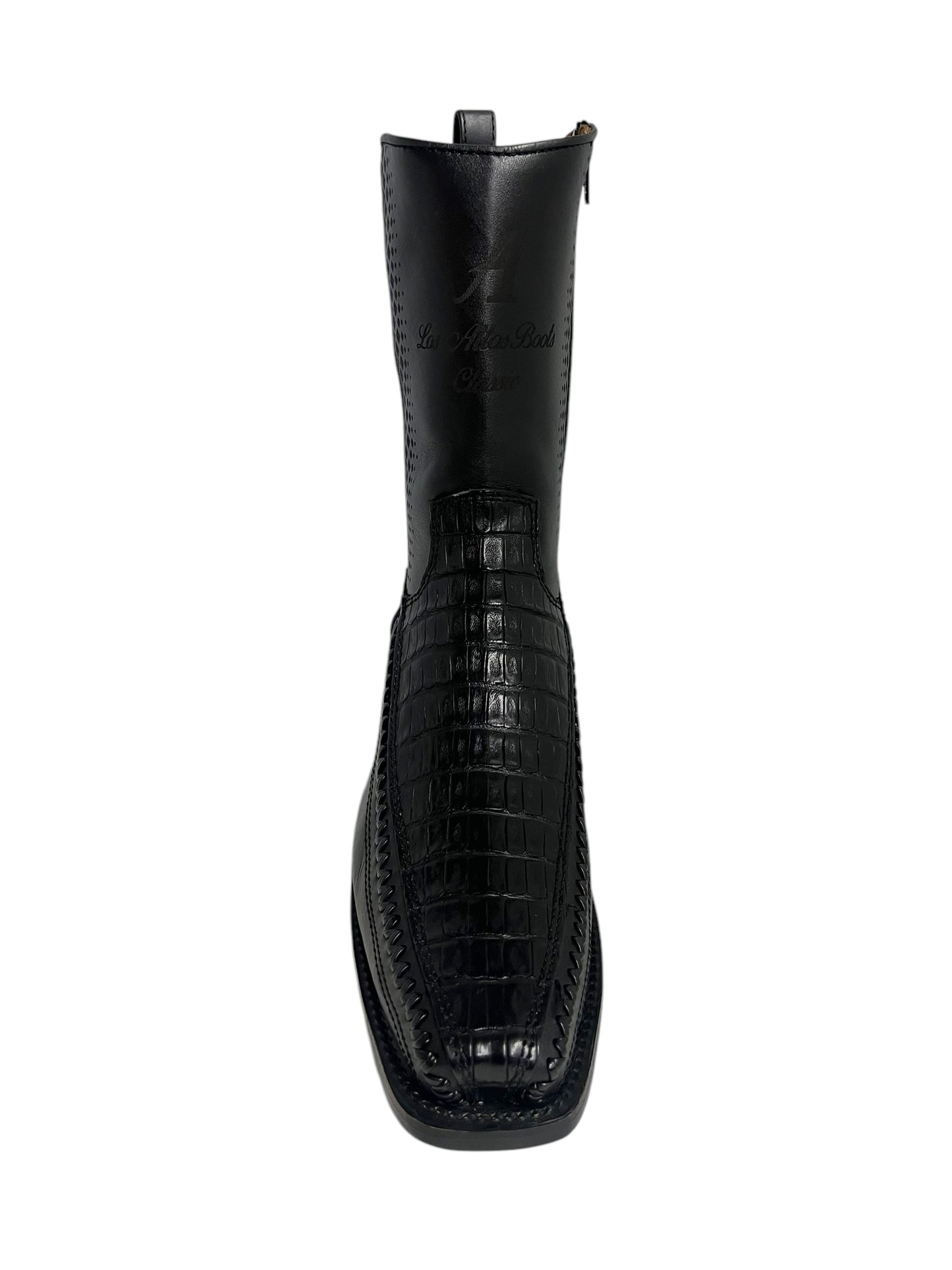 Los Altos 7 Toe Caiman Belly Black - 57BFP8205