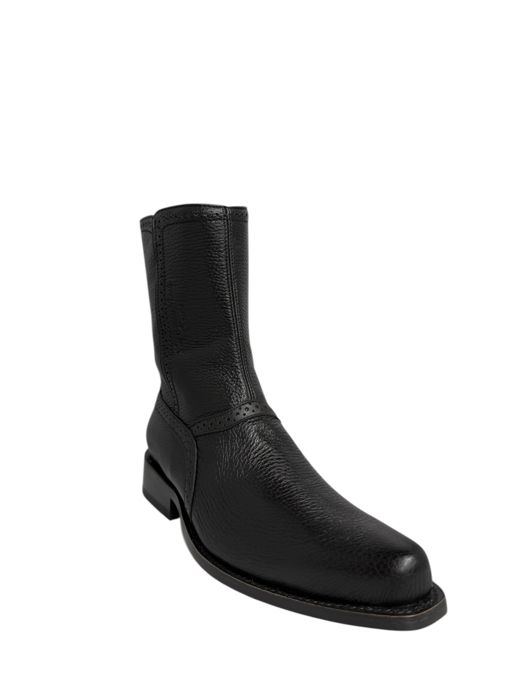 Los Altos Ankle Dressy Boot Genuine Deer Black - 78BI8305
