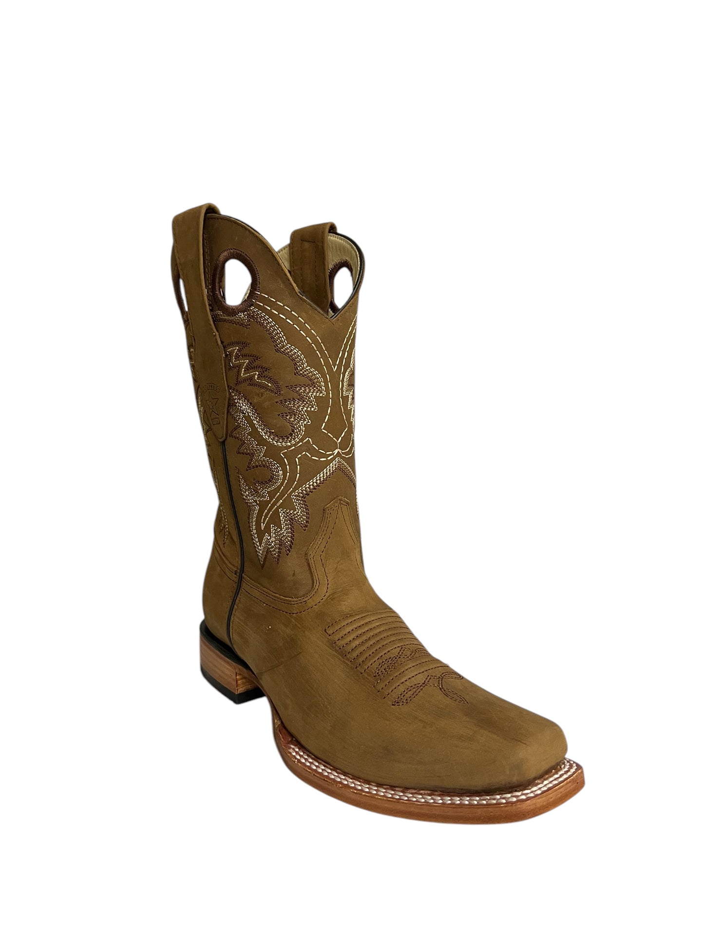 Los Altos Rodeo Square Toe Suede Tan - 8126231