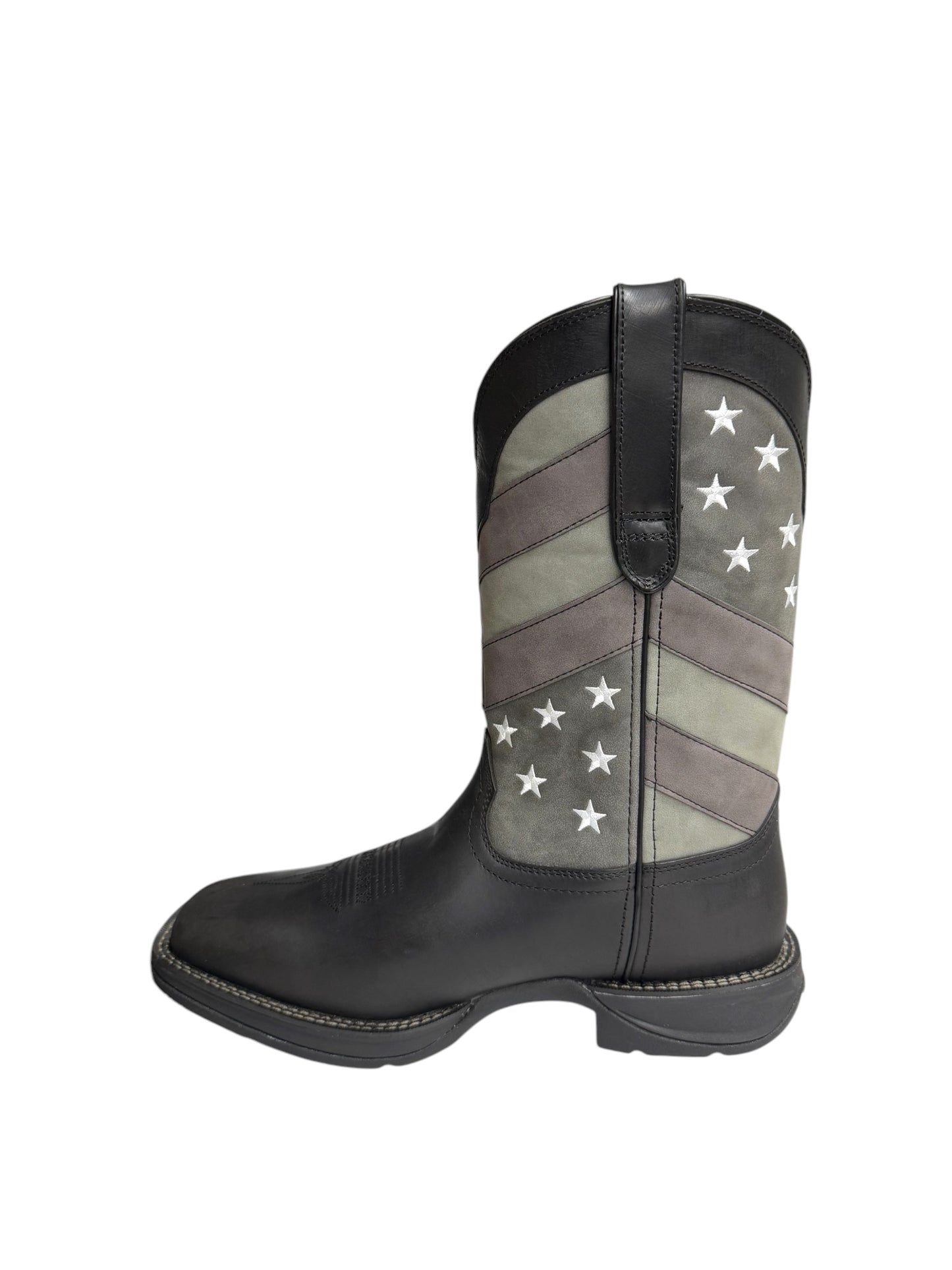 Durango Rebel Faded Black Flag Pull Up Work Boot - DDB0125