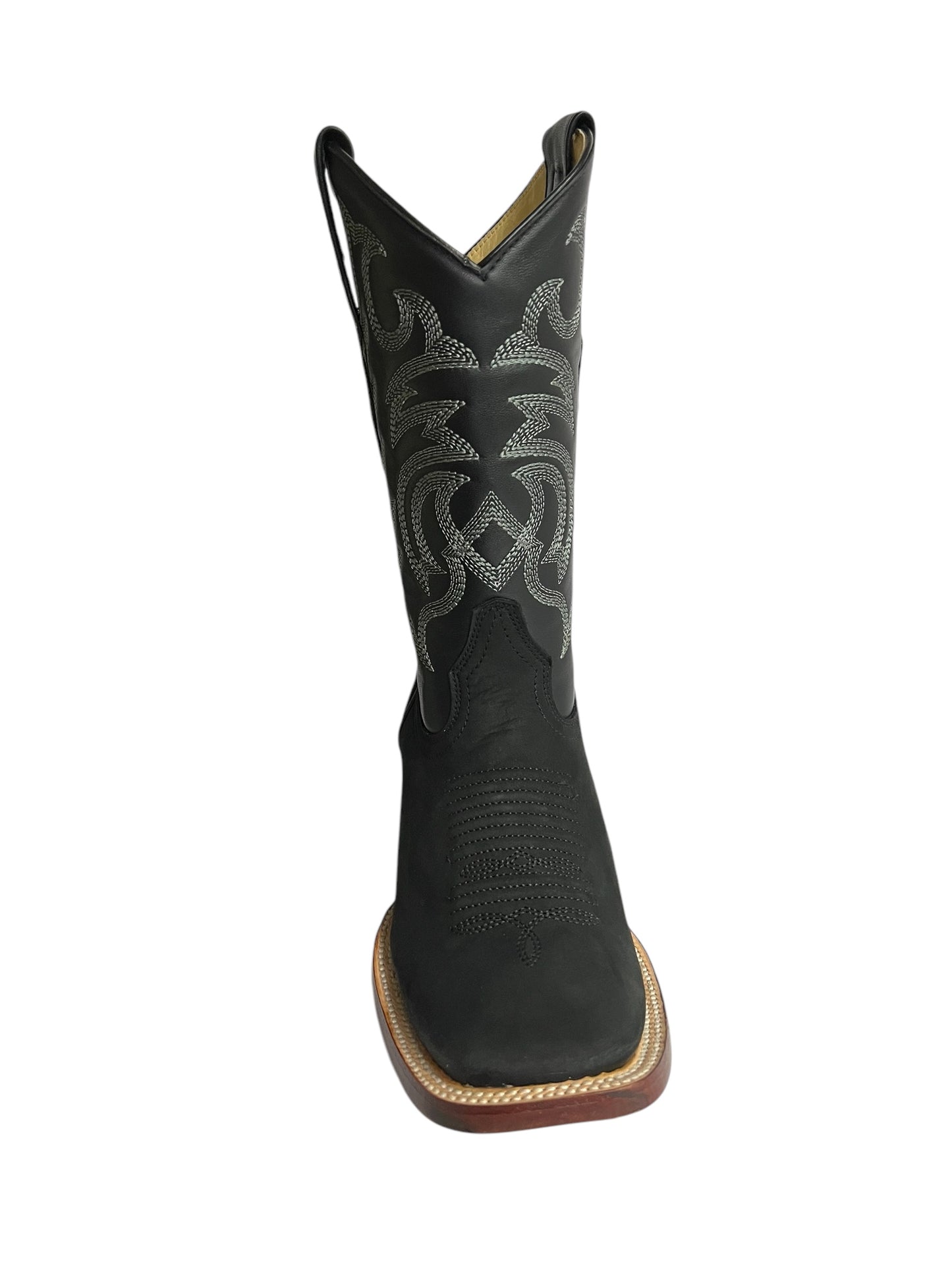 Los Altos Boots Square Toe Suede Black - 8226305