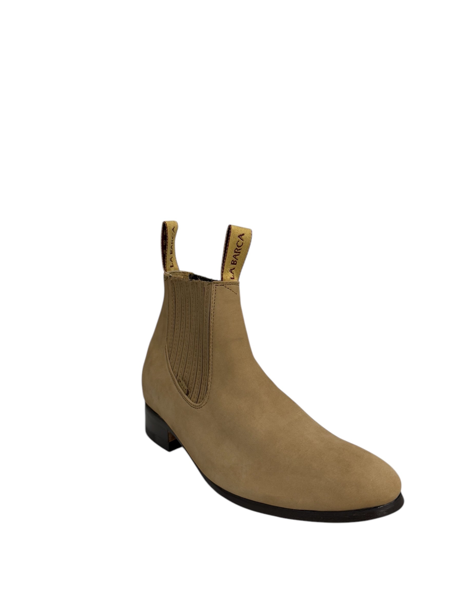 La Barca Suede Topo Charro Ankle Boot - 500
