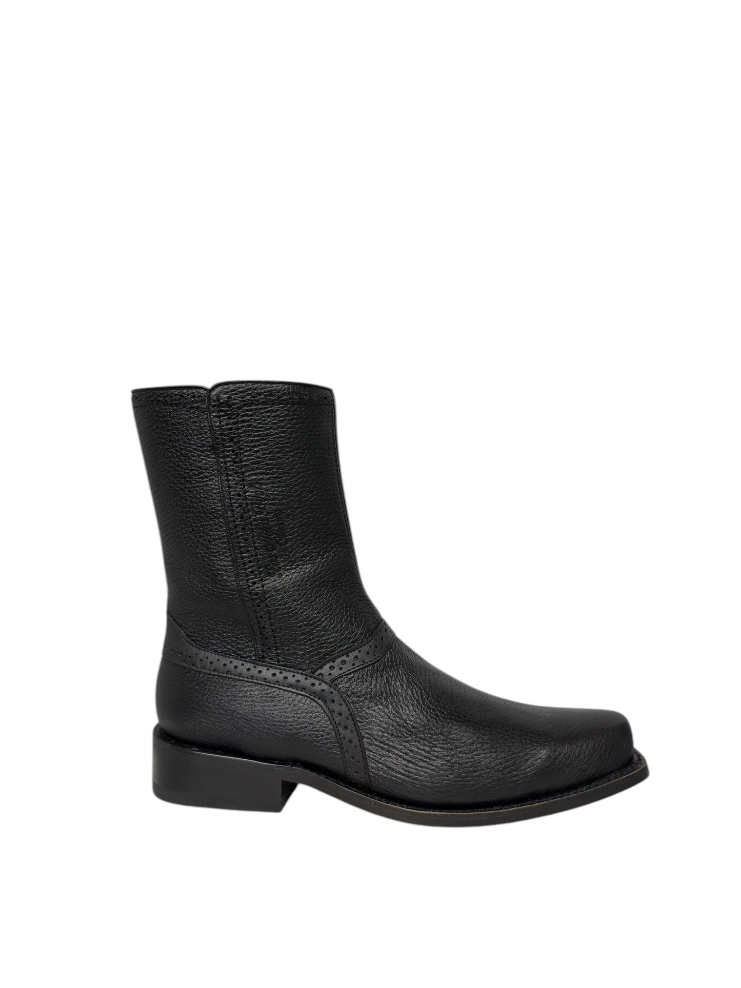 Los Altos Ankle Dressy Boot Genuine Deer Black - 78BI8305