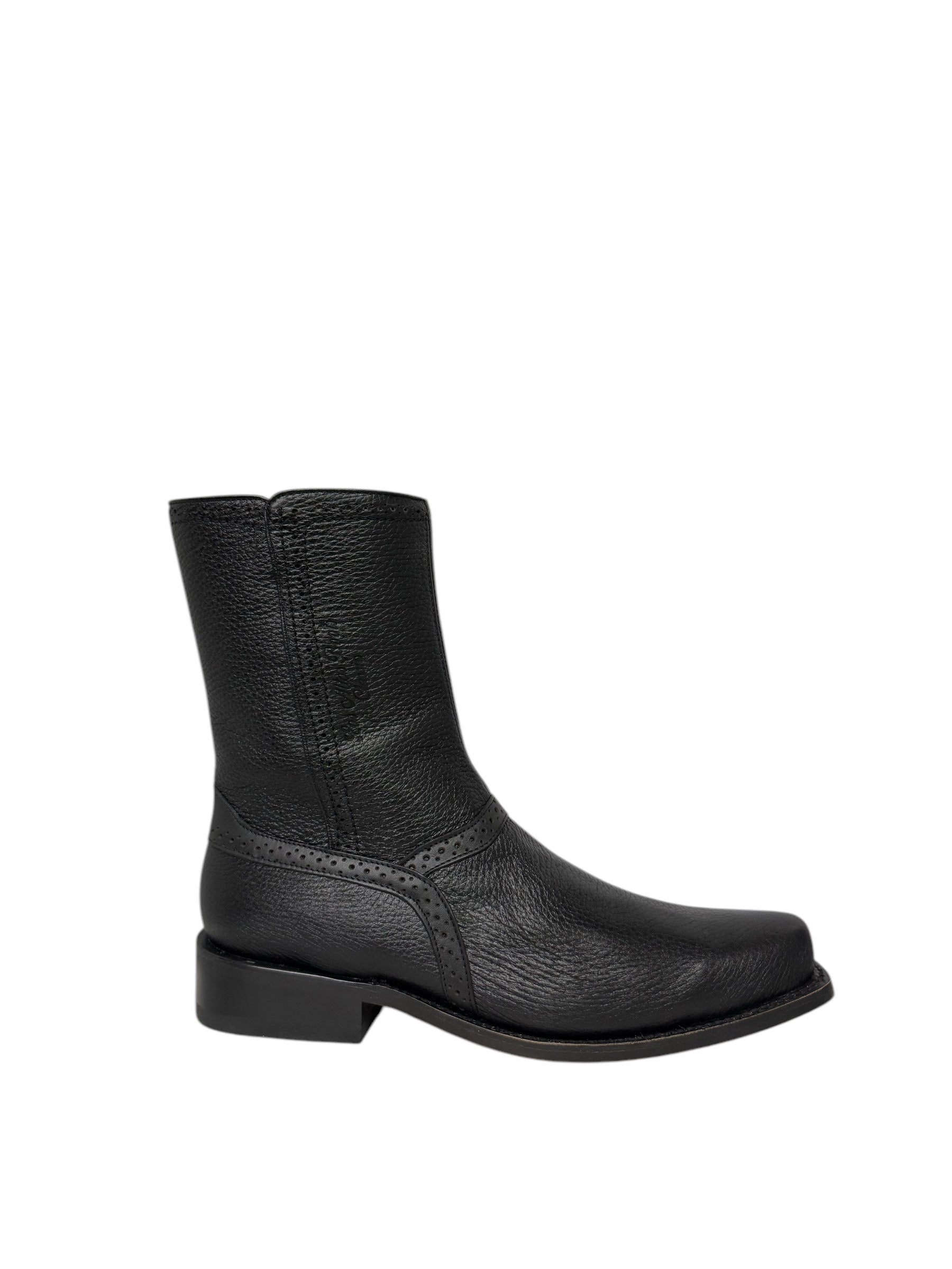 Los Altos Ankle Dressy Boot Genuine Deer Black - 78BI8305
