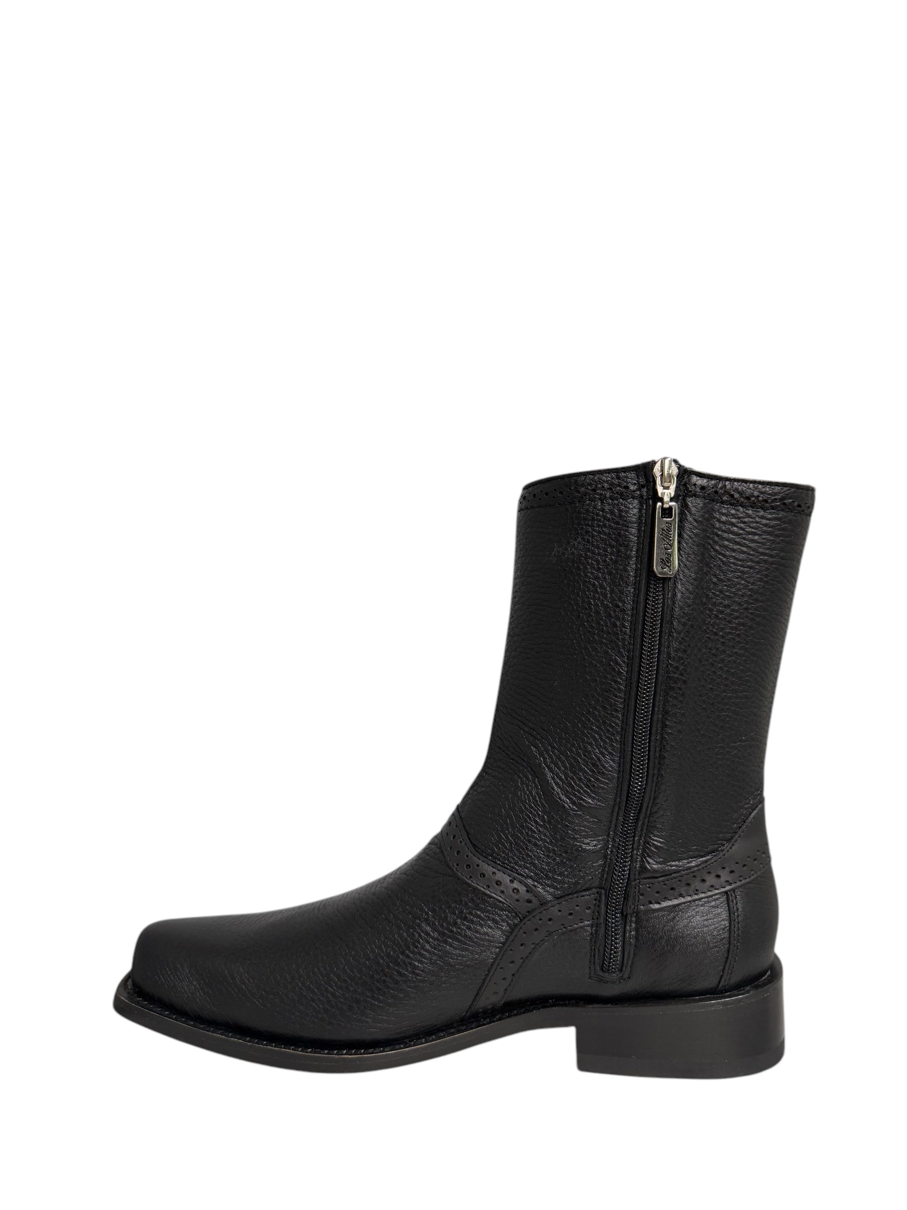 Los Altos Ankle Dressy Boot Genuine Deer Black - 78BI8305