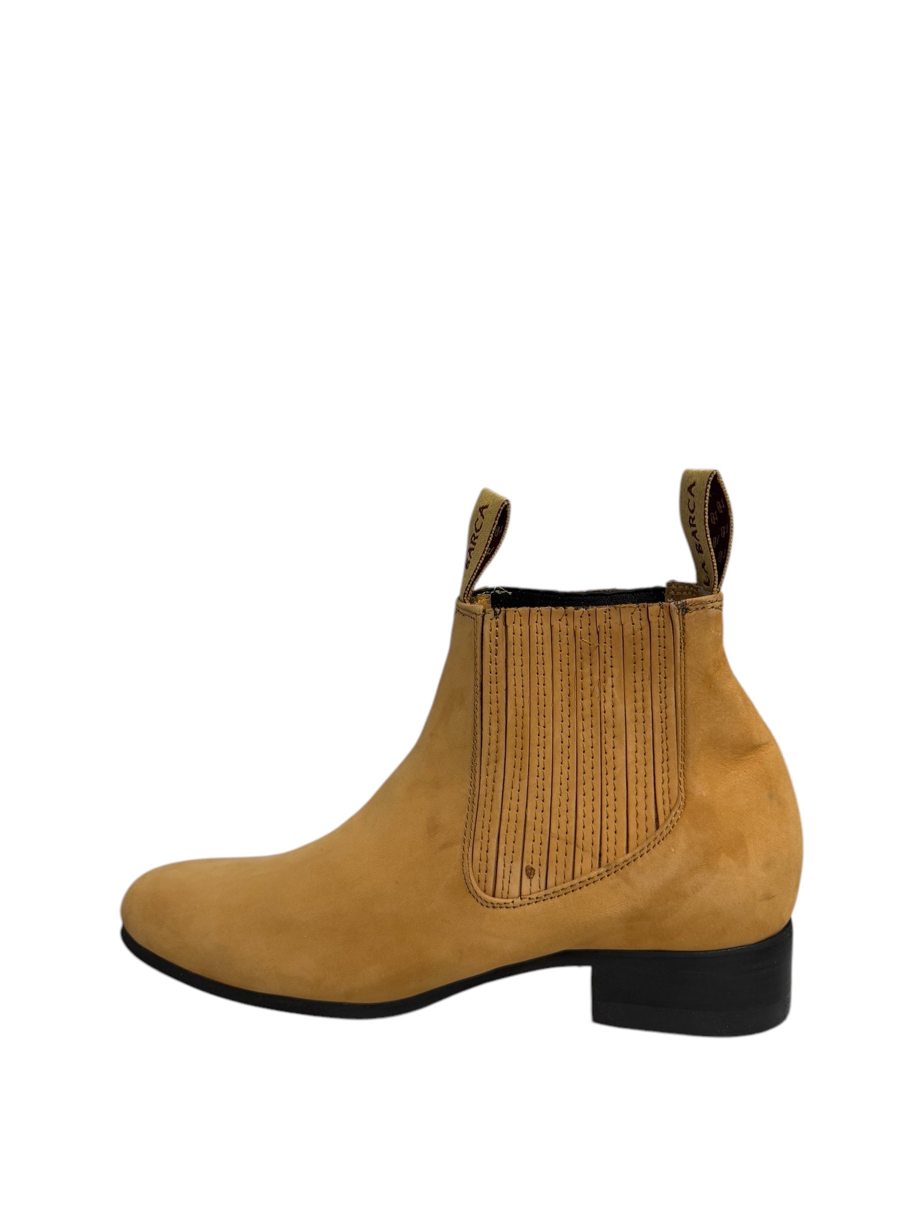 La Barca Suede Camel Charro Ankle Boot - 500
