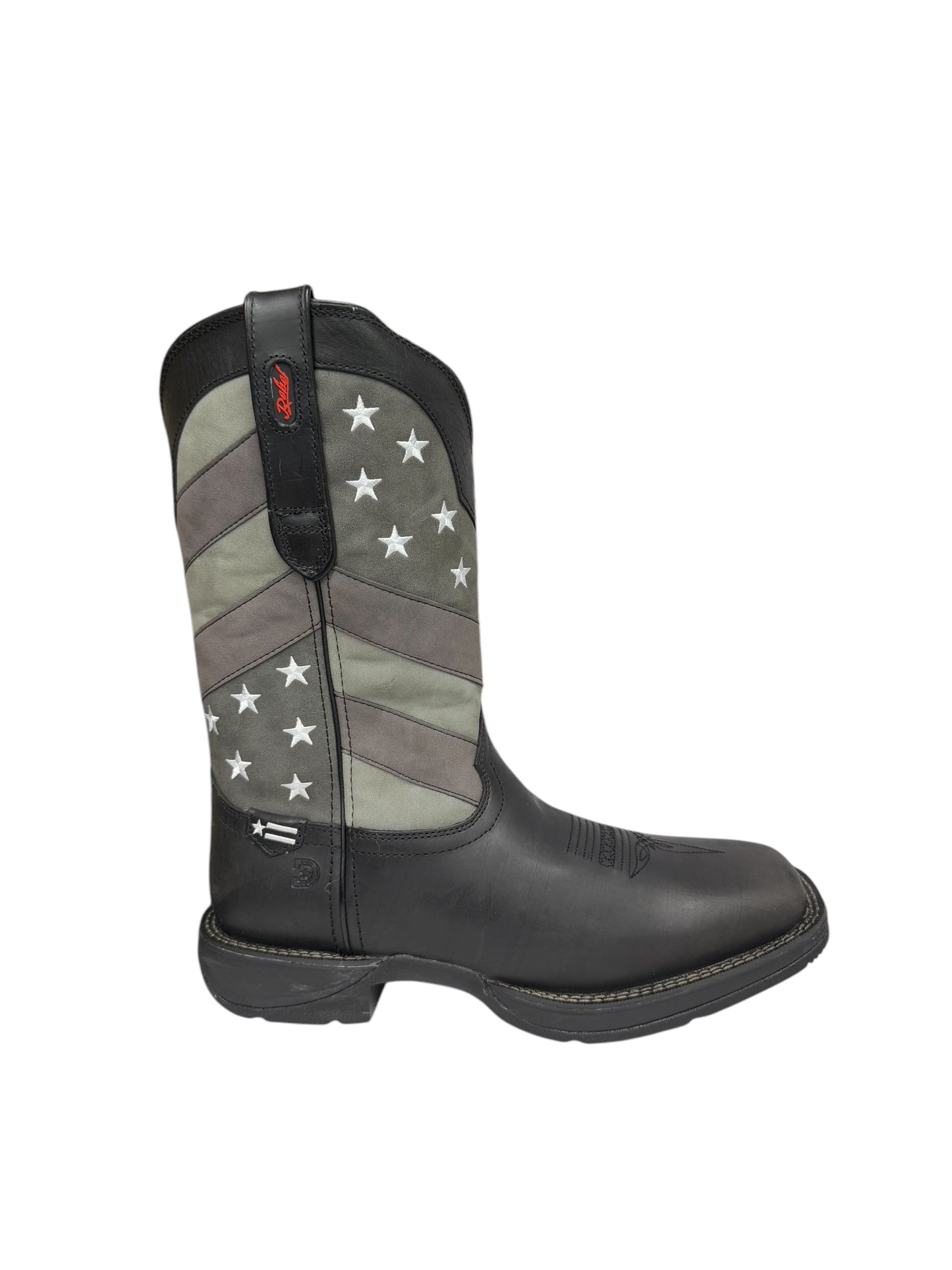 Durango Rebel Faded Black Flag Pull Up Work Boot - DDB0125