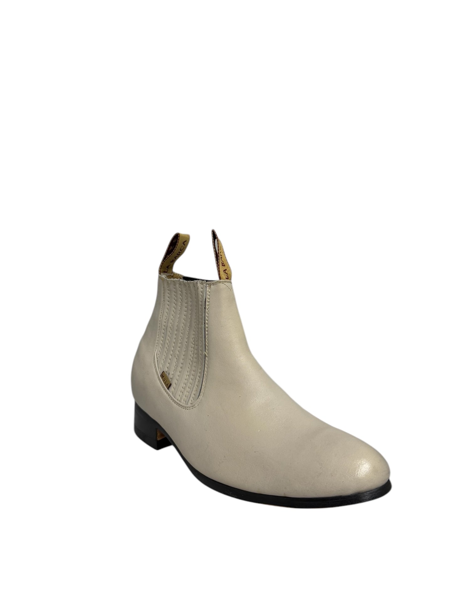 La Barca Leather Hueso Charro Ankle Boot - 500