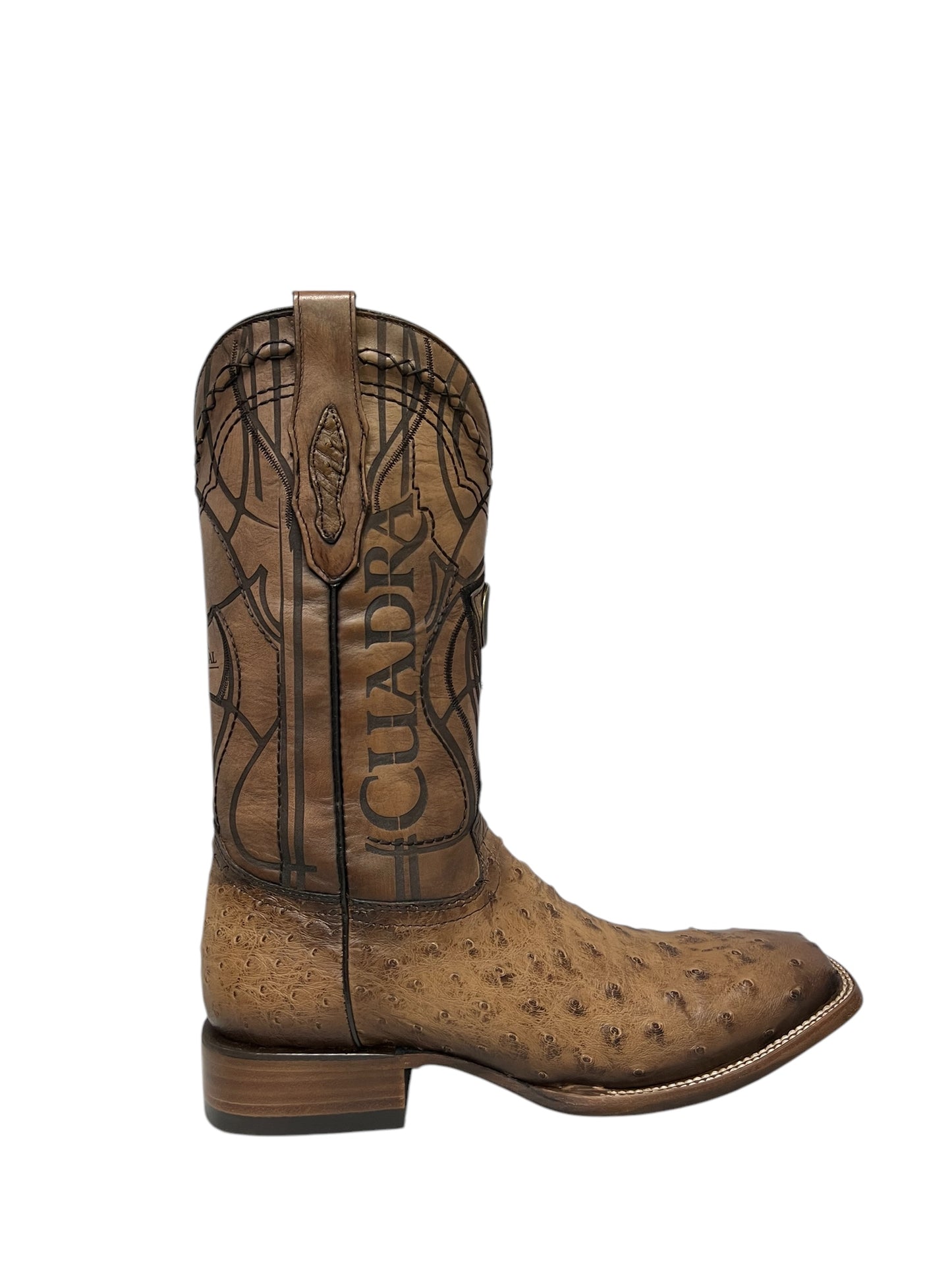Cuadra Lugano Brown Embroidery Square Toe - CU744