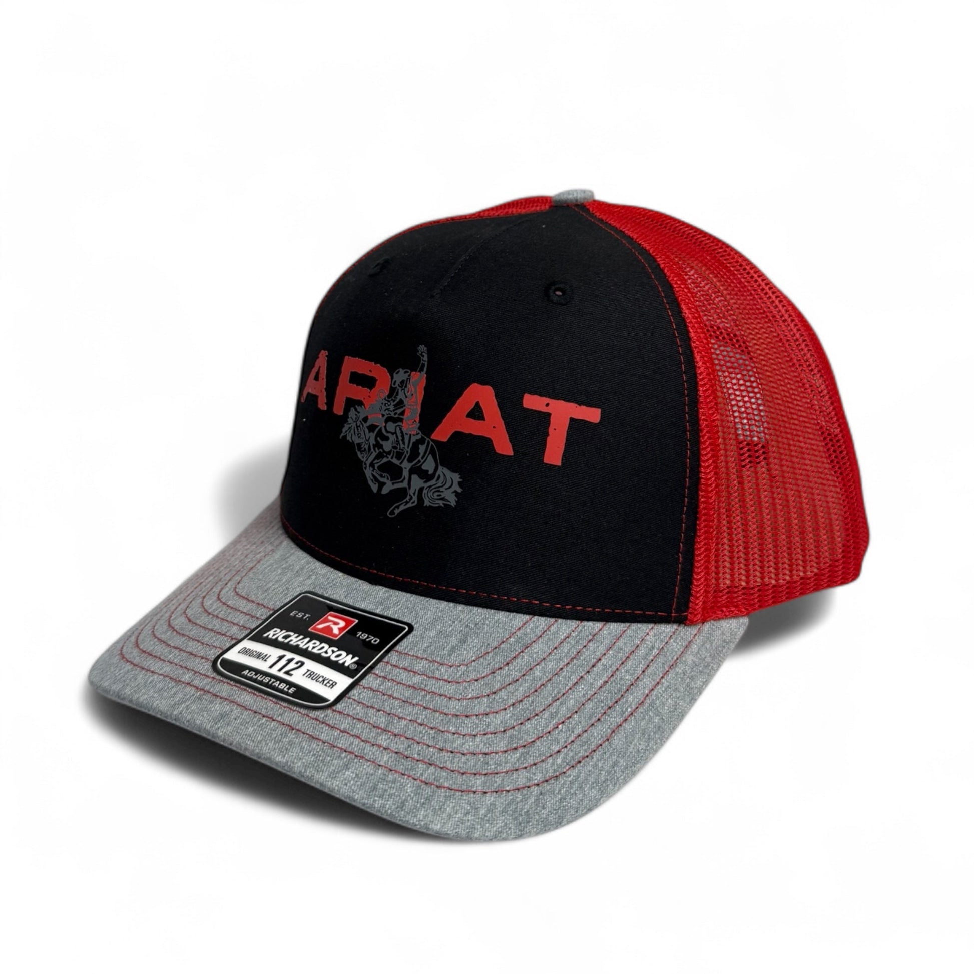 Ariat Cap Bucking Bronco BL/RD