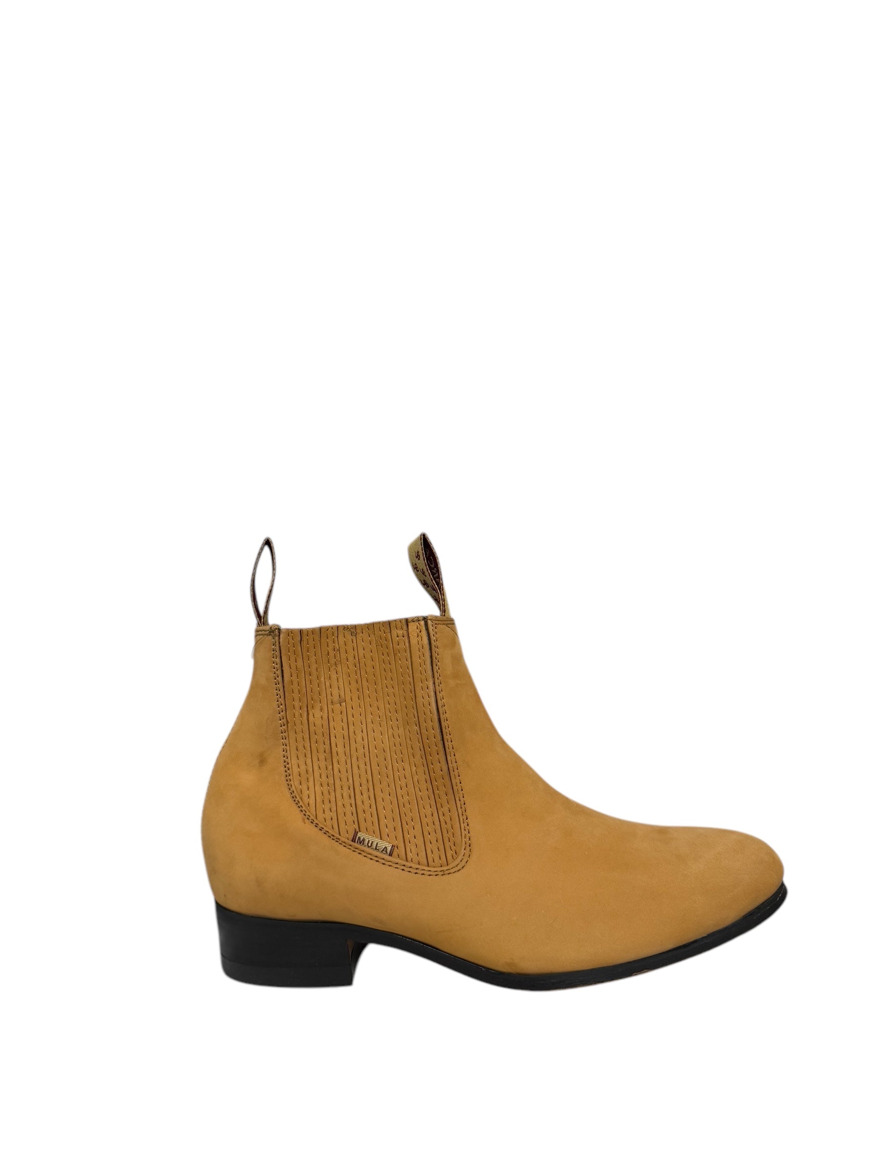 La Barca Suede Camel Charro Ankle Boot - 500