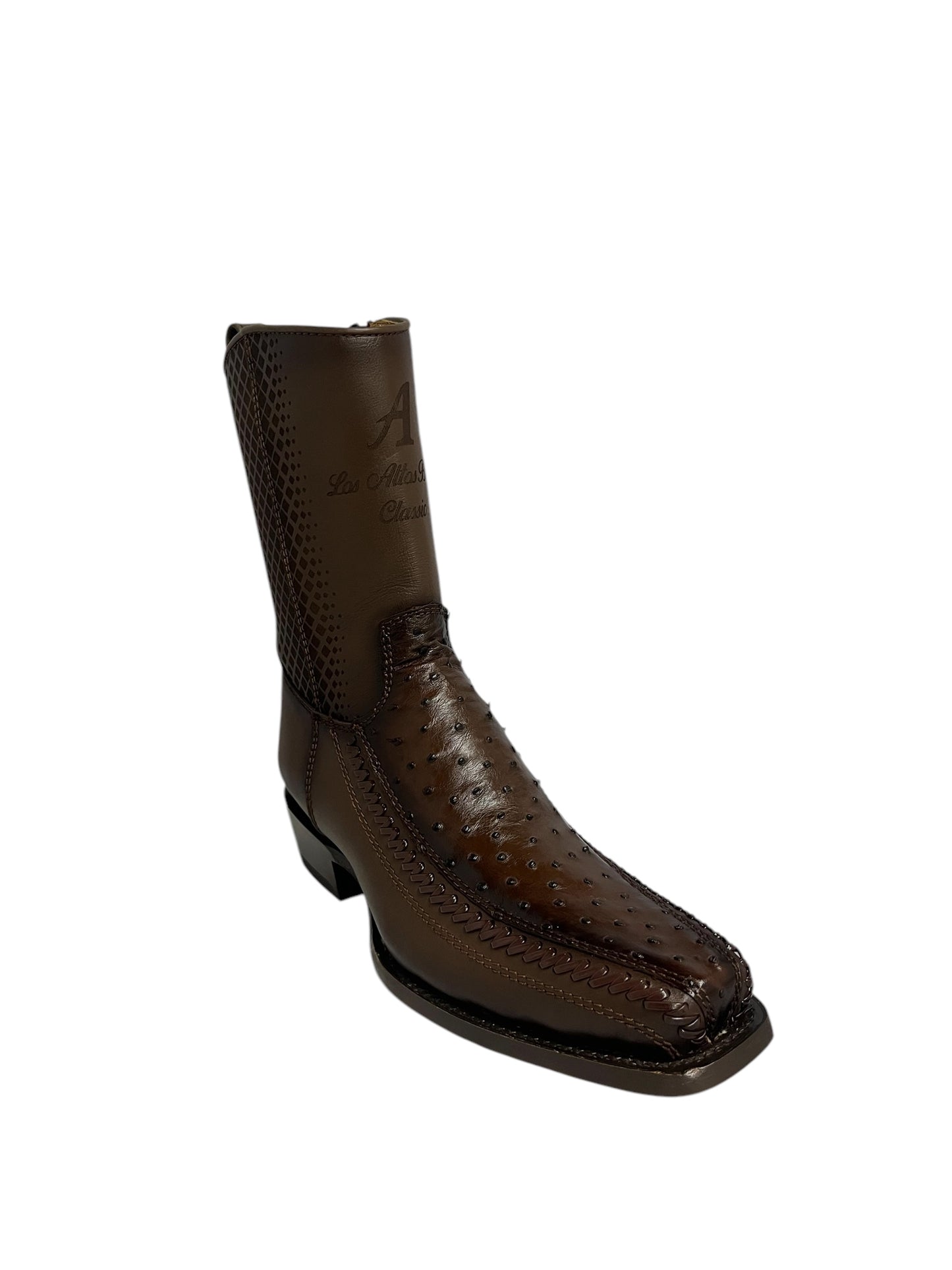 Los Altos 7 Toe Ostrich Faded Brown - 57BFP0316