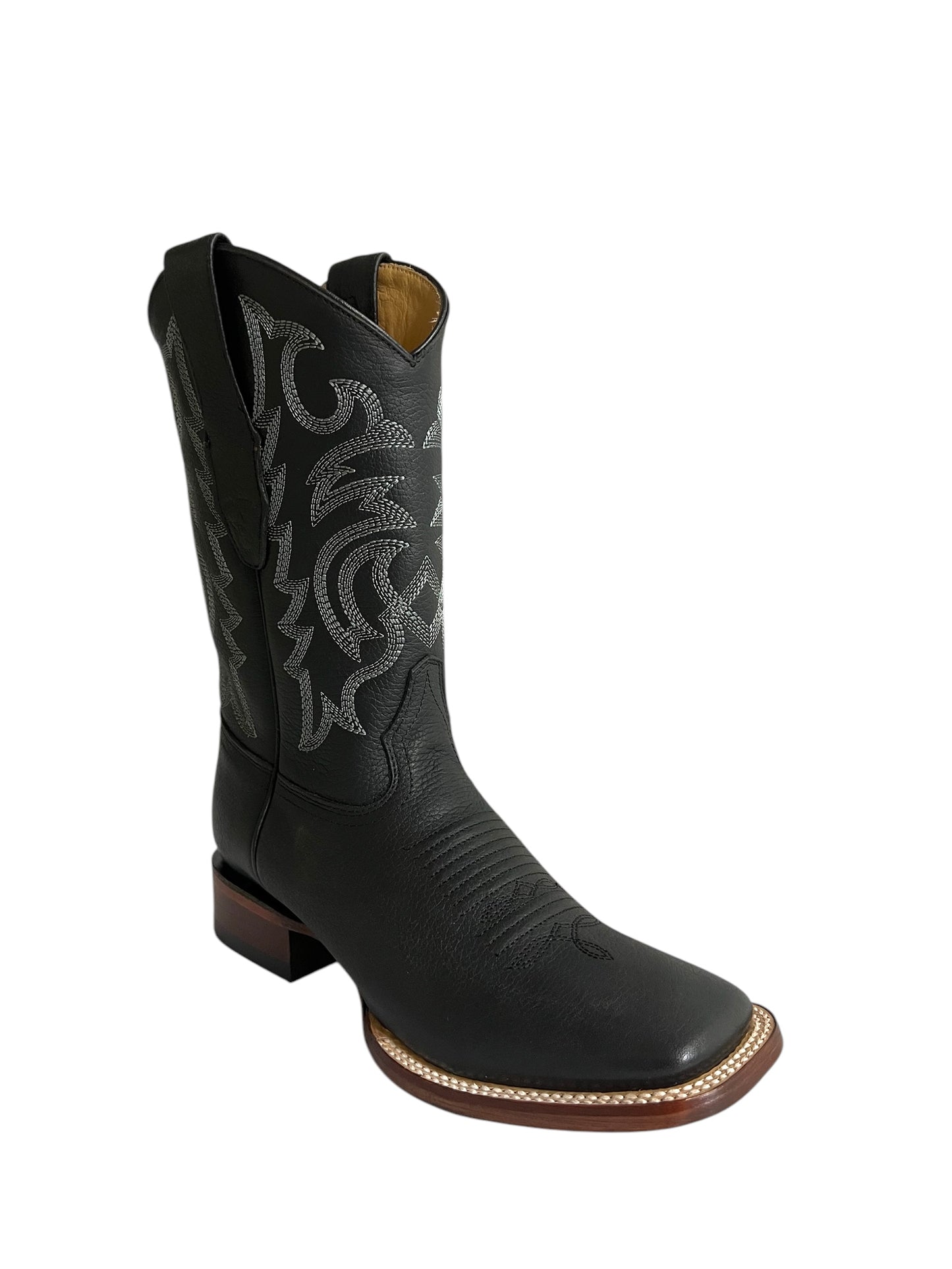 Los Altos Wide Square Toe Grisly black - 8222705