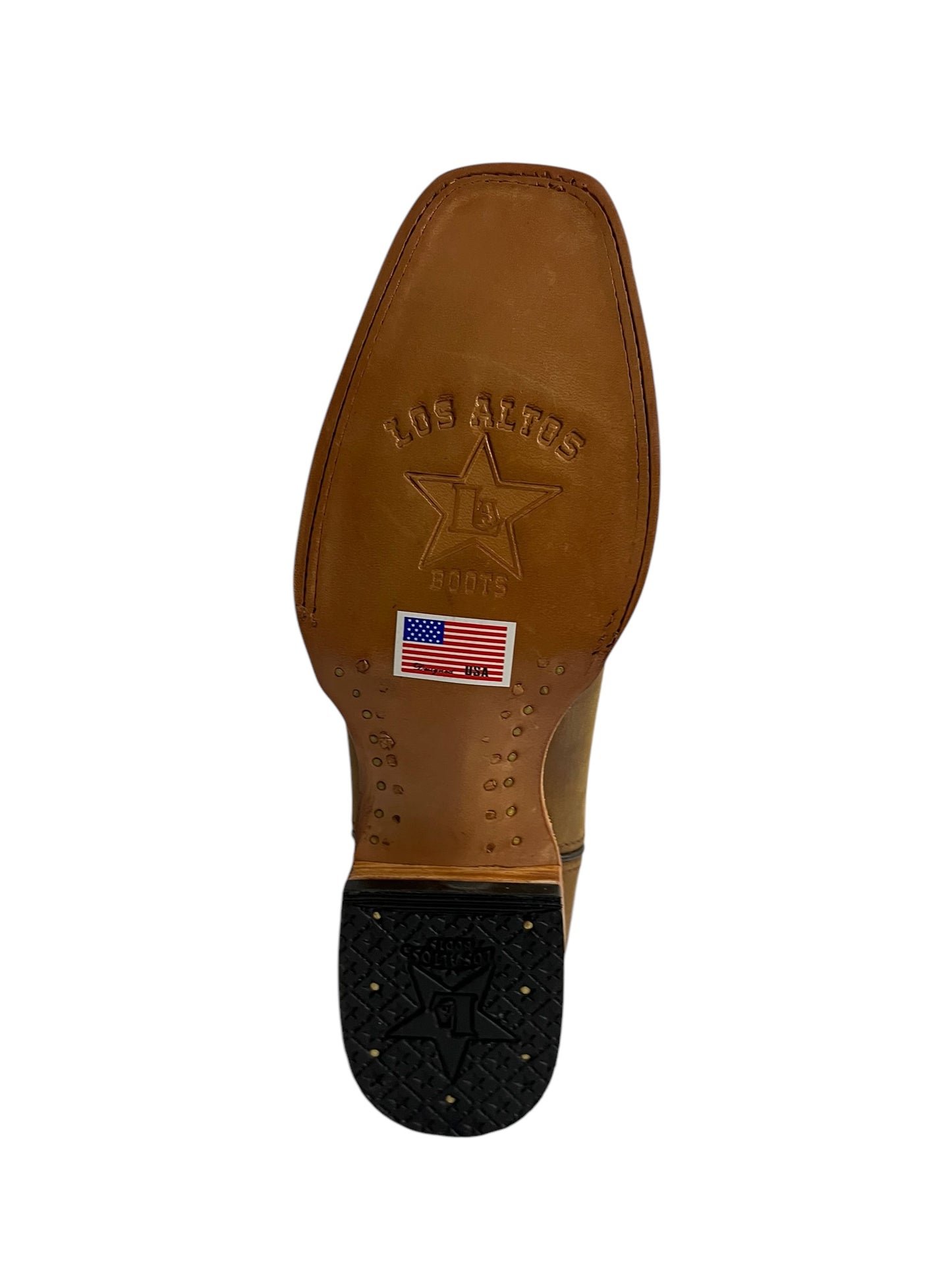 Los Altos Rodeo Square Toe Suede Tan - 8126231