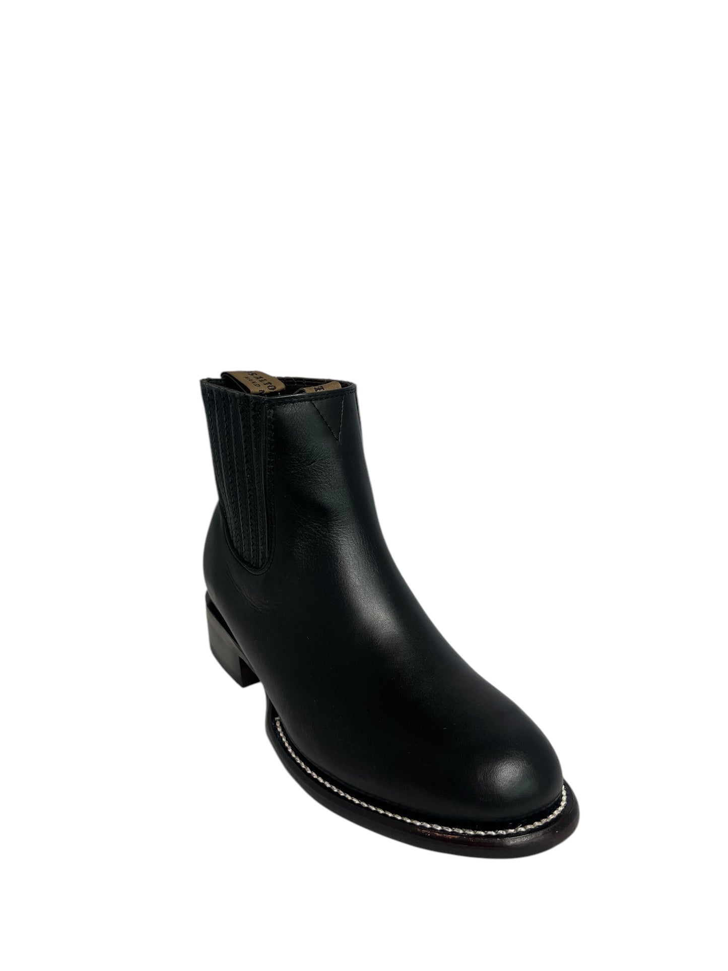 Los Altos Charro Ankle Boot Oval Black - 50B2105