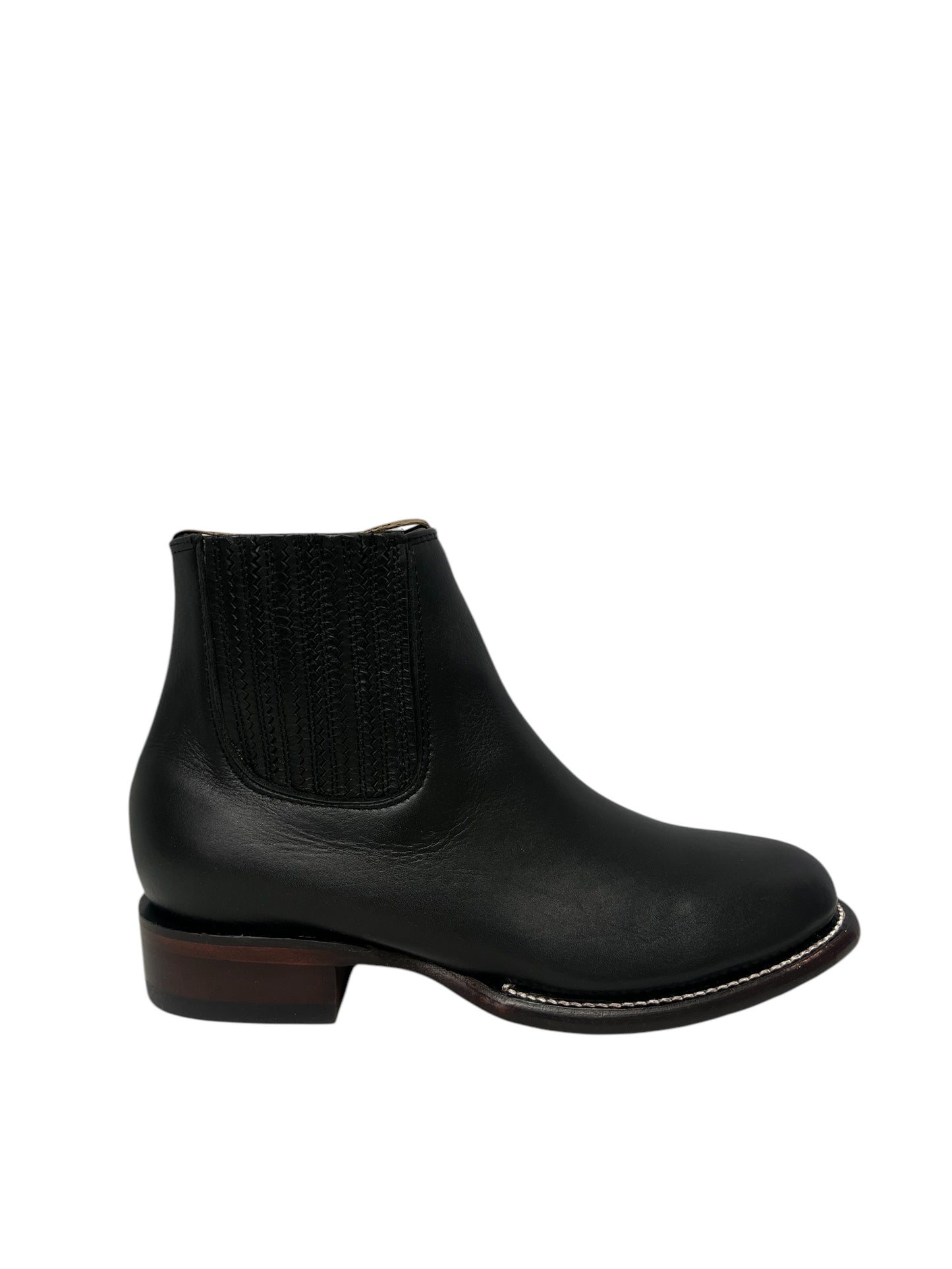 Los Altos Charro Ankle Boot Oval Black - 50B2105