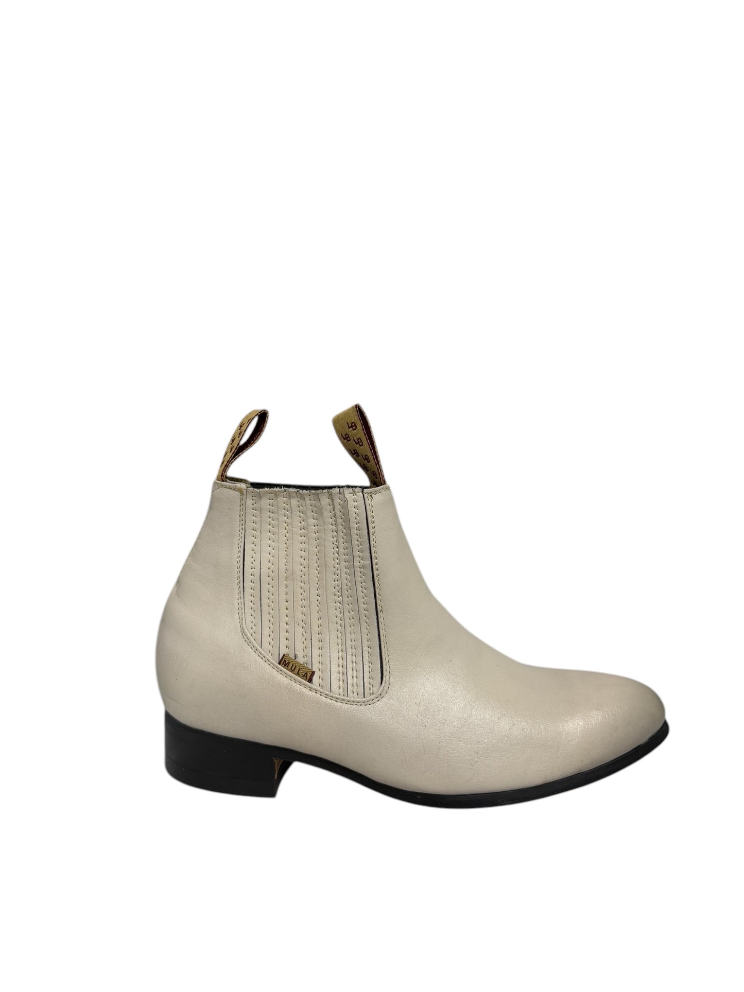La Barca Leather Hueso Charro Ankle Boot - 500