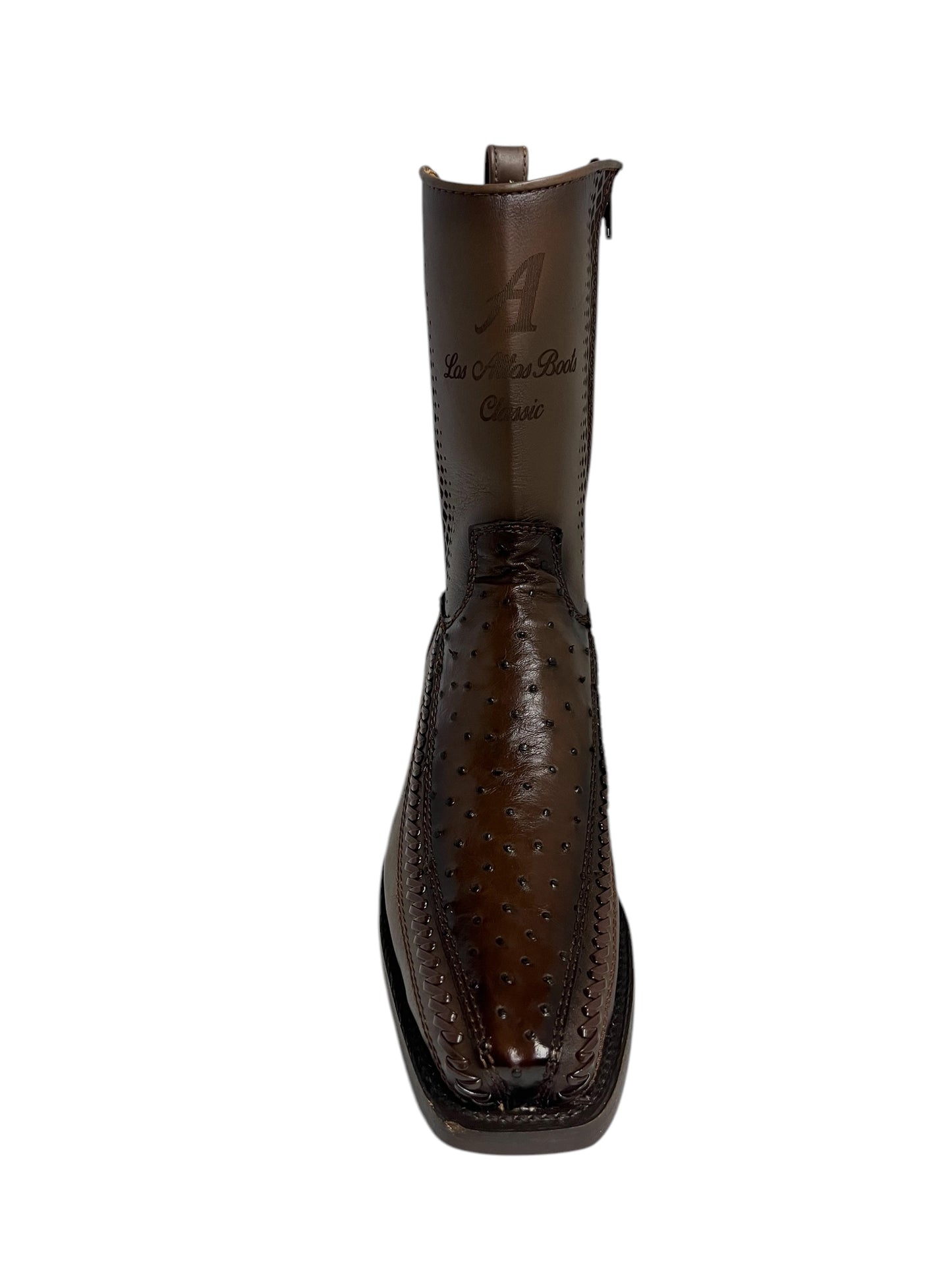 Los Altos 7 Toe Ostrich Faded Brown - 57BFP0316