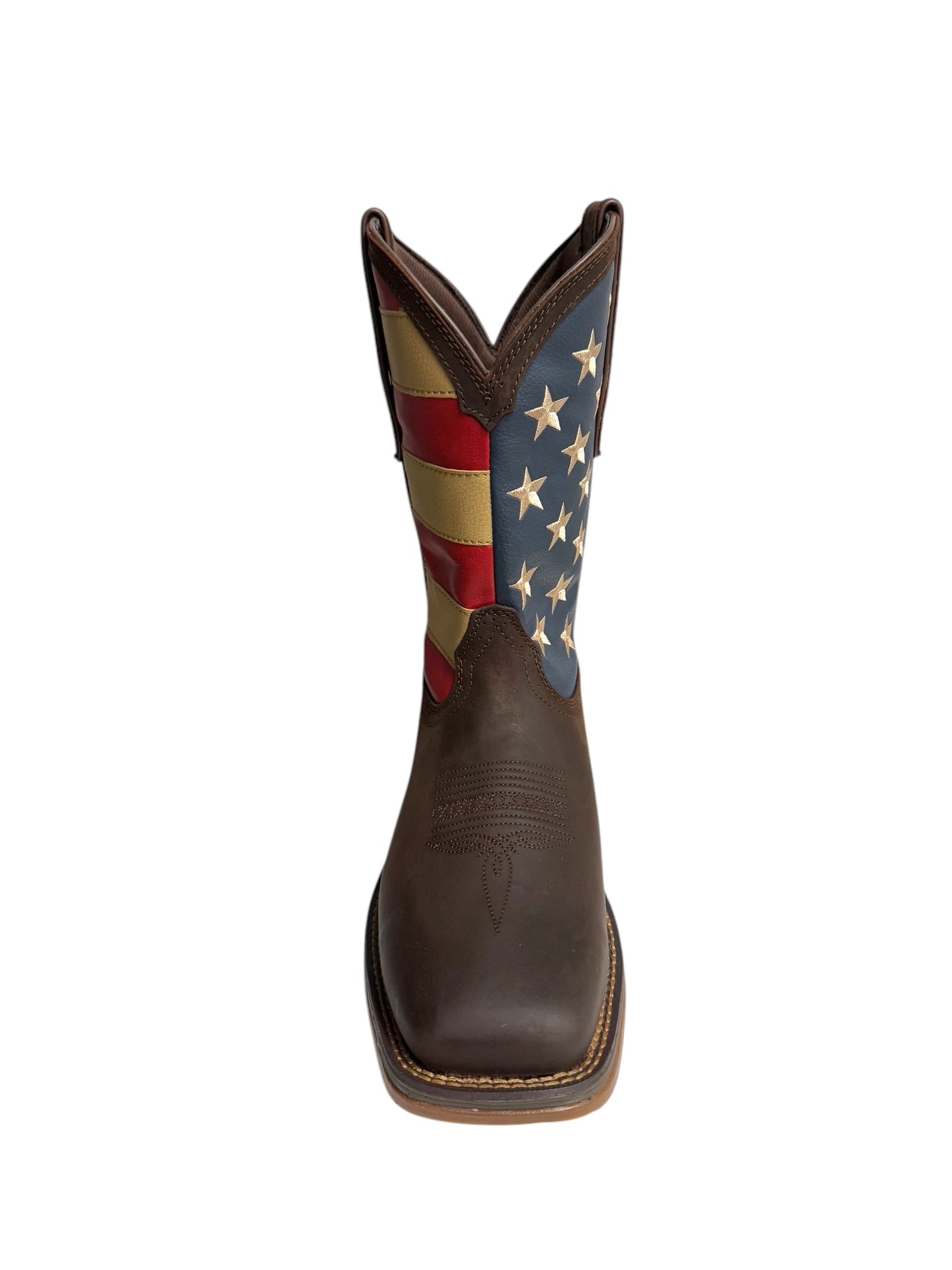 Durango Rebel Patriotic Pull Up Western Flag Work Boot - DB5554