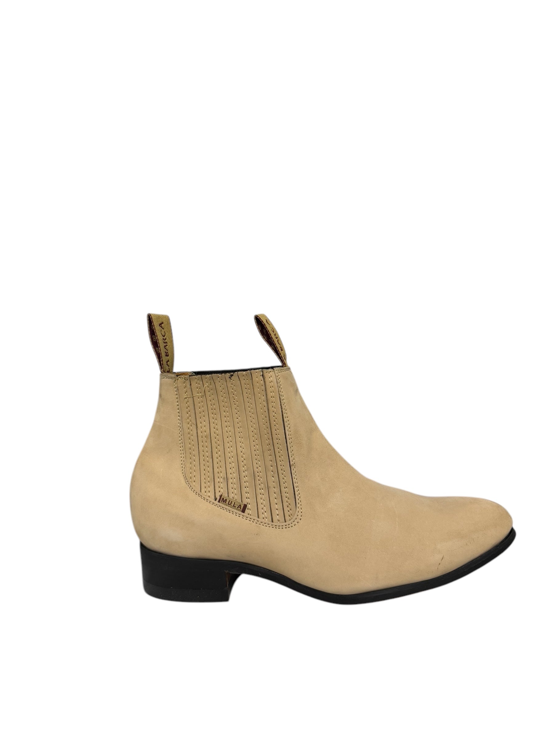 La Barca Suede Perla Charro Ankle Boot - 500