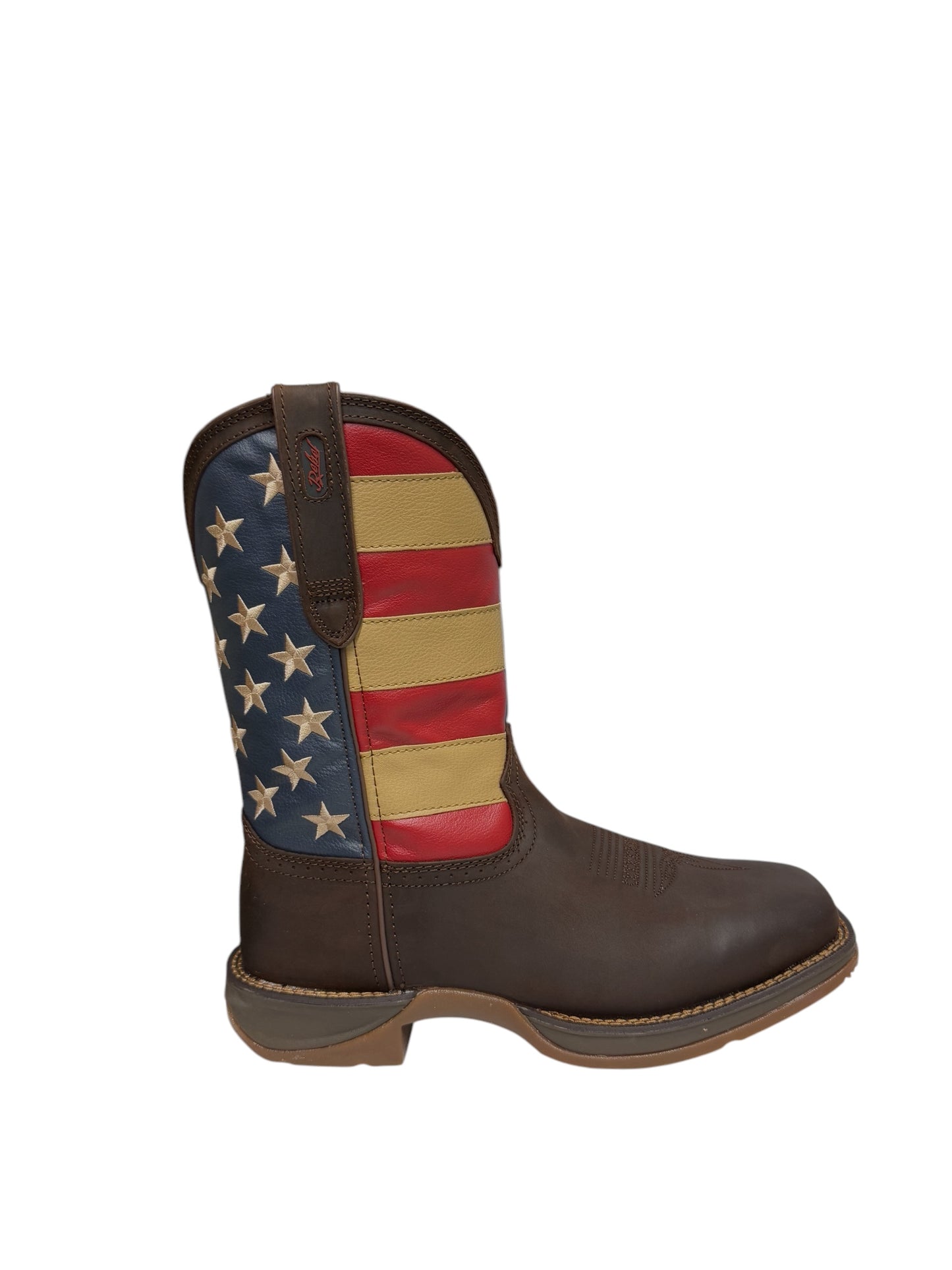 Durango Rebel Patriotic Pull Up Western Flag Work Boot - DB5554