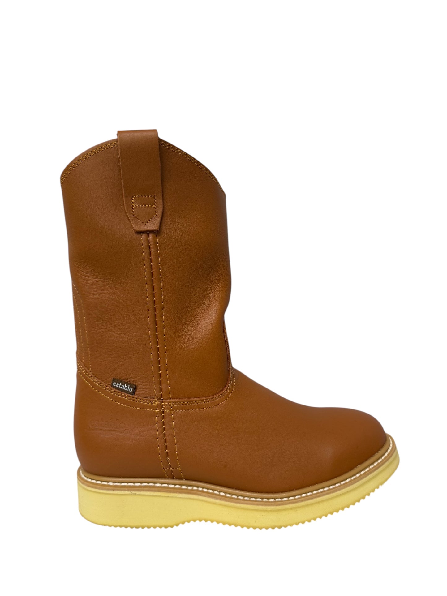 Establo Anilina Leather Honey Pull Up Work Boot - 553-11