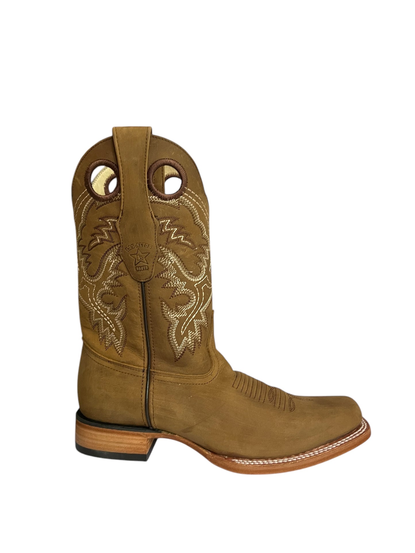 Los Altos Rodeo Square Toe Suede Tan - 8126231