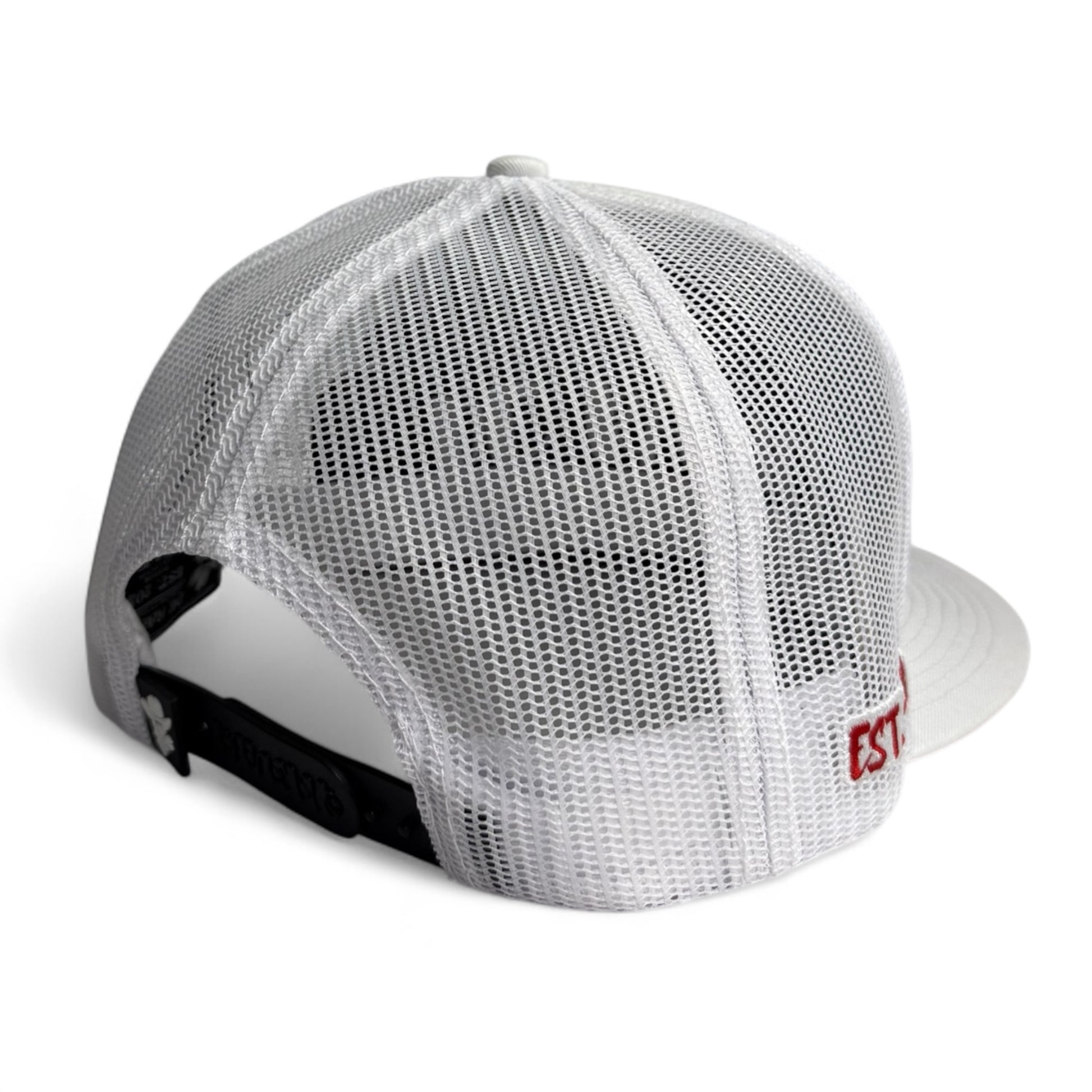 De Rancho Cap Logo White and Red - DR100