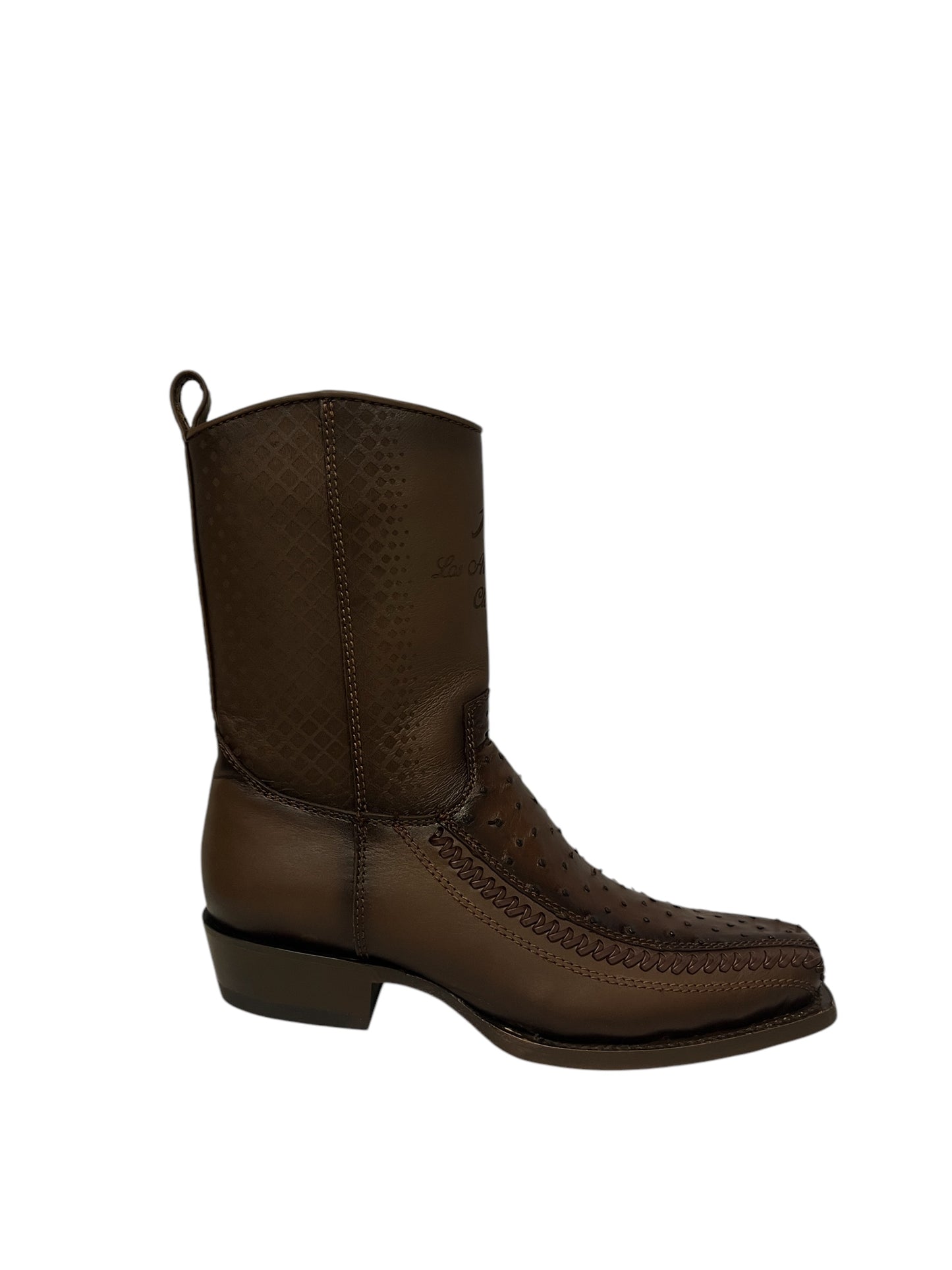 Los Altos 7 Toe Ostrich Faded Brown - 57BFP0316