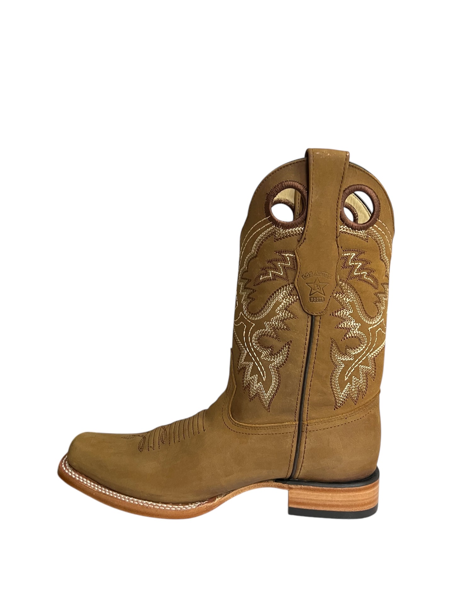 Los Altos Rodeo Square Toe Suede Tan - 8126231
