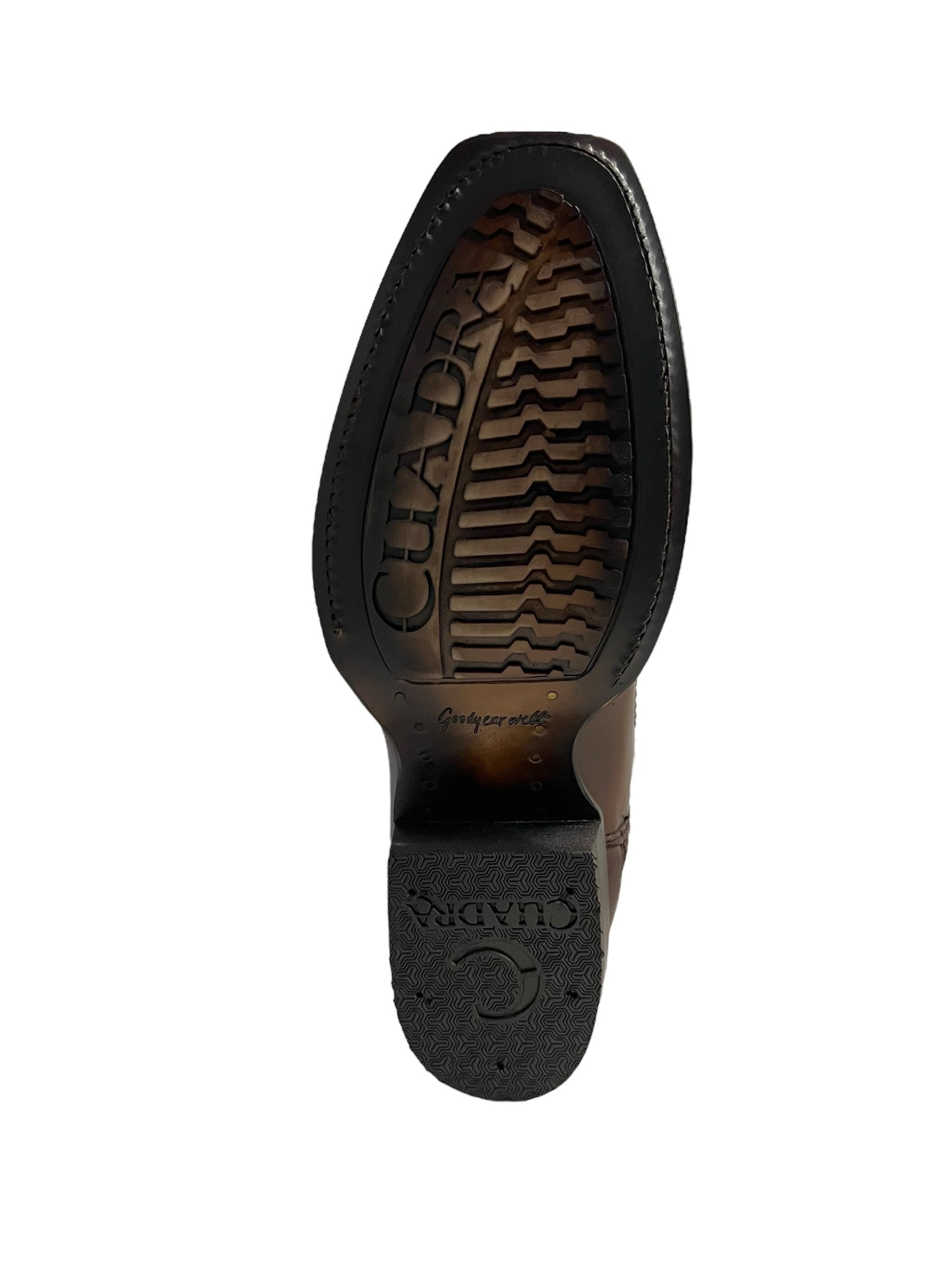Cuadra Ostrich Moroni Chestnut Narrow Square Toe - CU804