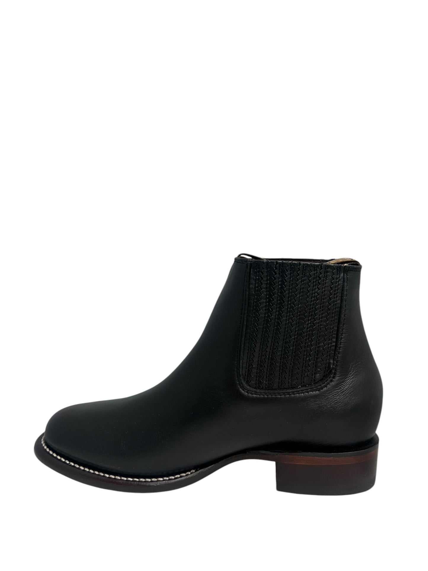 Los Altos Charro Ankle Boot Oval Black - 50B2105