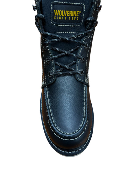 Wolvorine  6” Black Moc Toe - W08151
