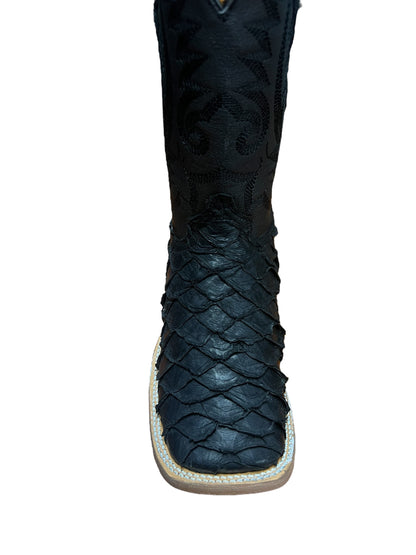 Ranchers Square Toe Matt Black fish