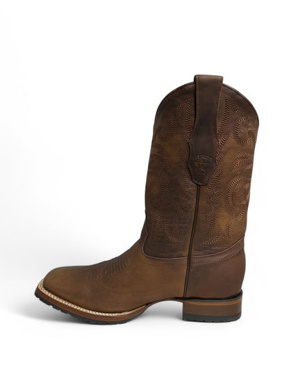 Los Altos Square Toe Rage Walnut Rubber Sole - 82T9940