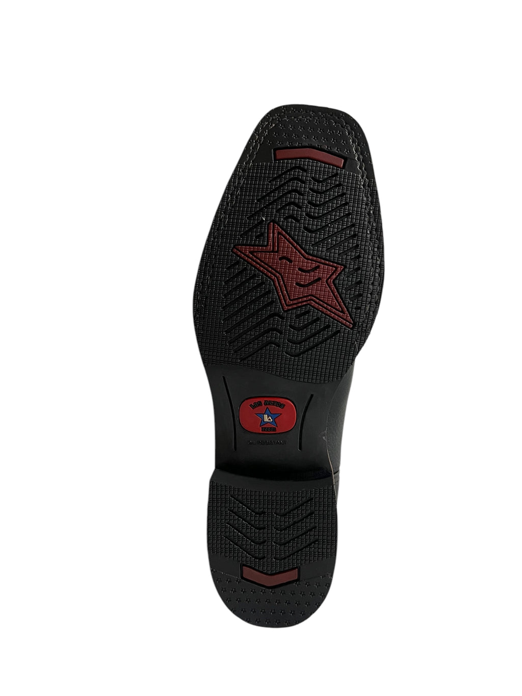 Los Altos Rodeo Square Toe And Rubber Sole Grisly Black - 8132705