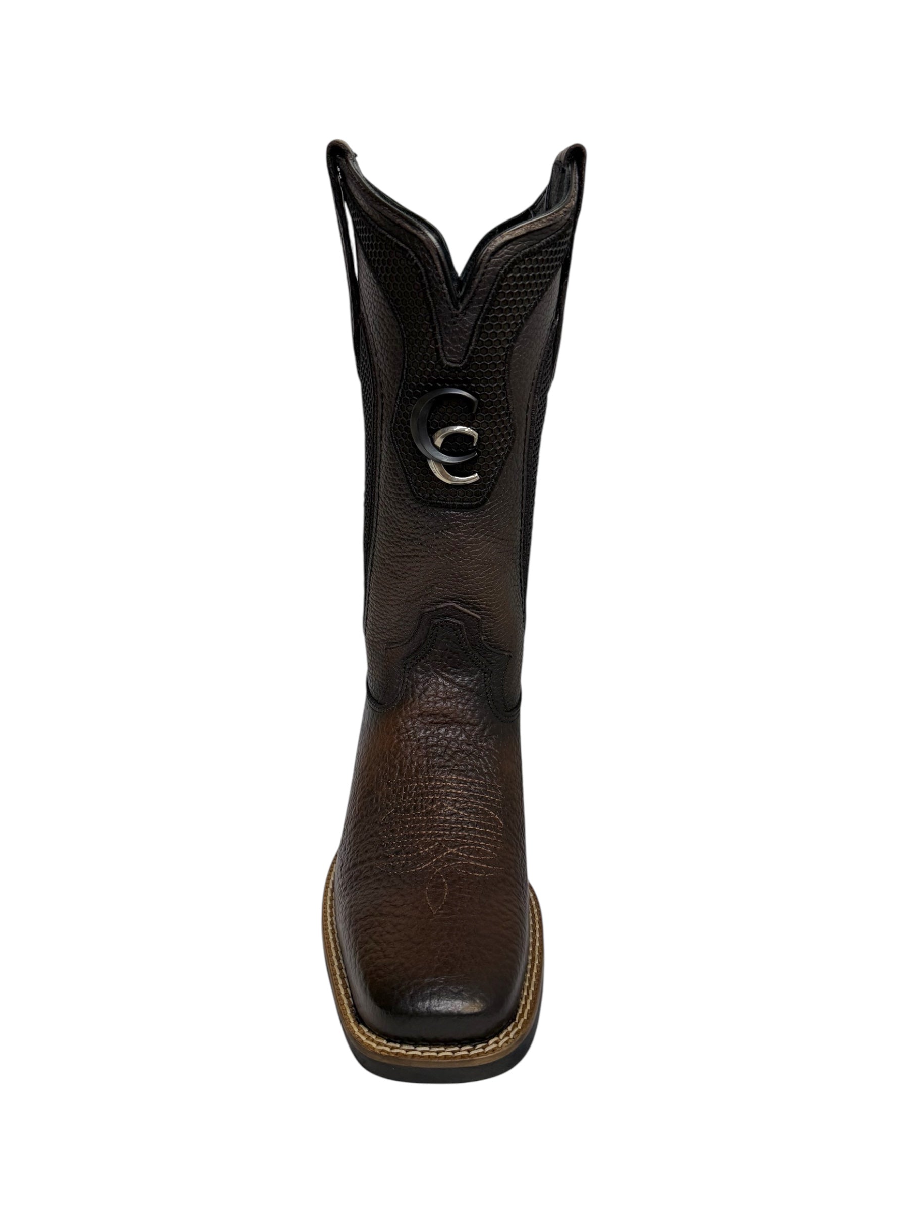 Cuadra FlexRider American Bison Chocolate Embriodery Square Toe - CU983