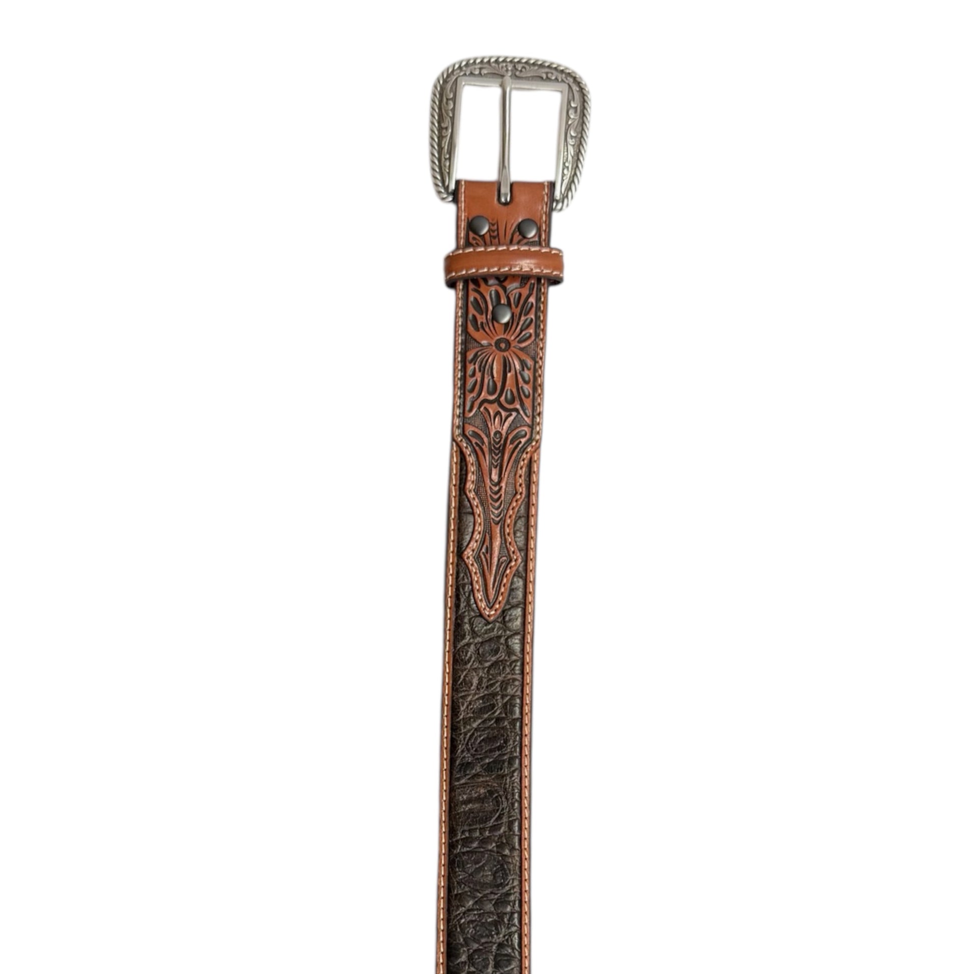 Ariat Faux Crocodile Leather Men's Western Belt