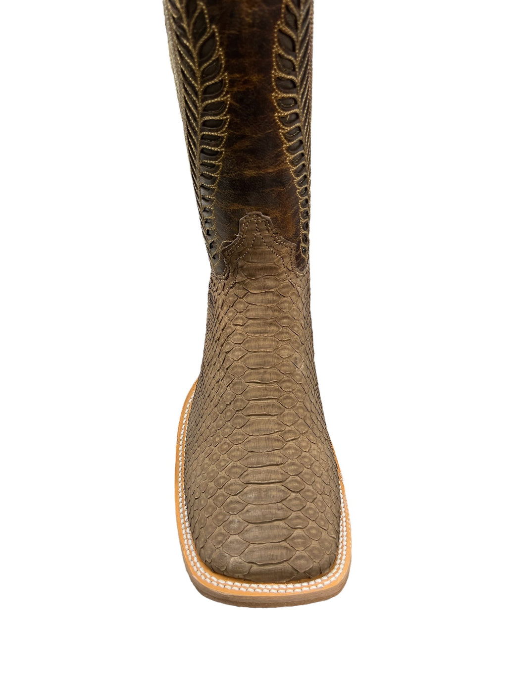 Ranchers Square Toe Python Antique Saddle