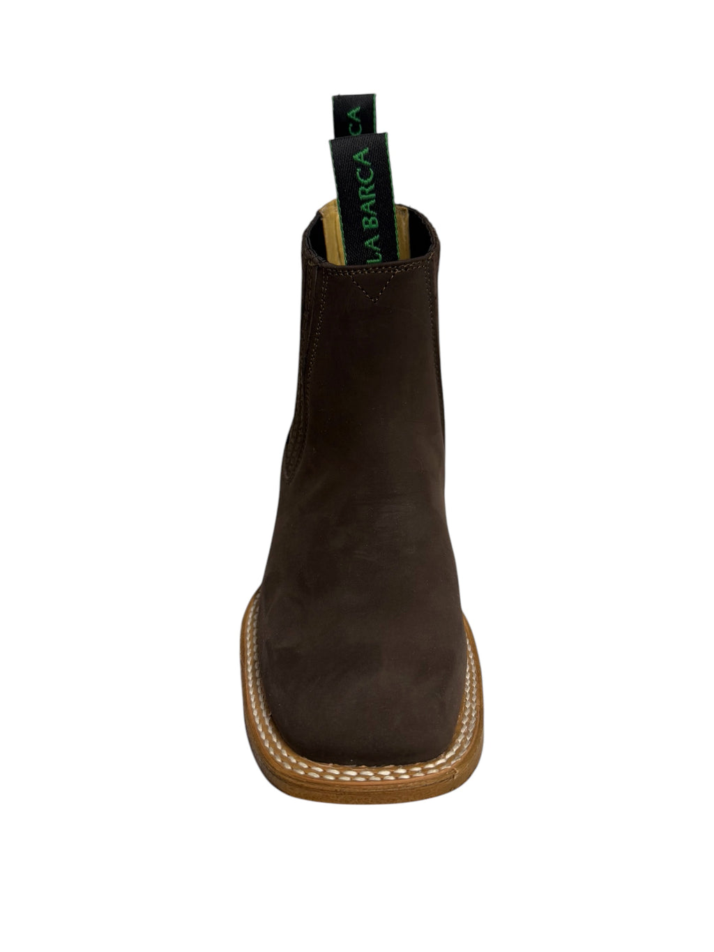 La Barca Square Toe Nobuck Chocolate Ankle Boot - 935