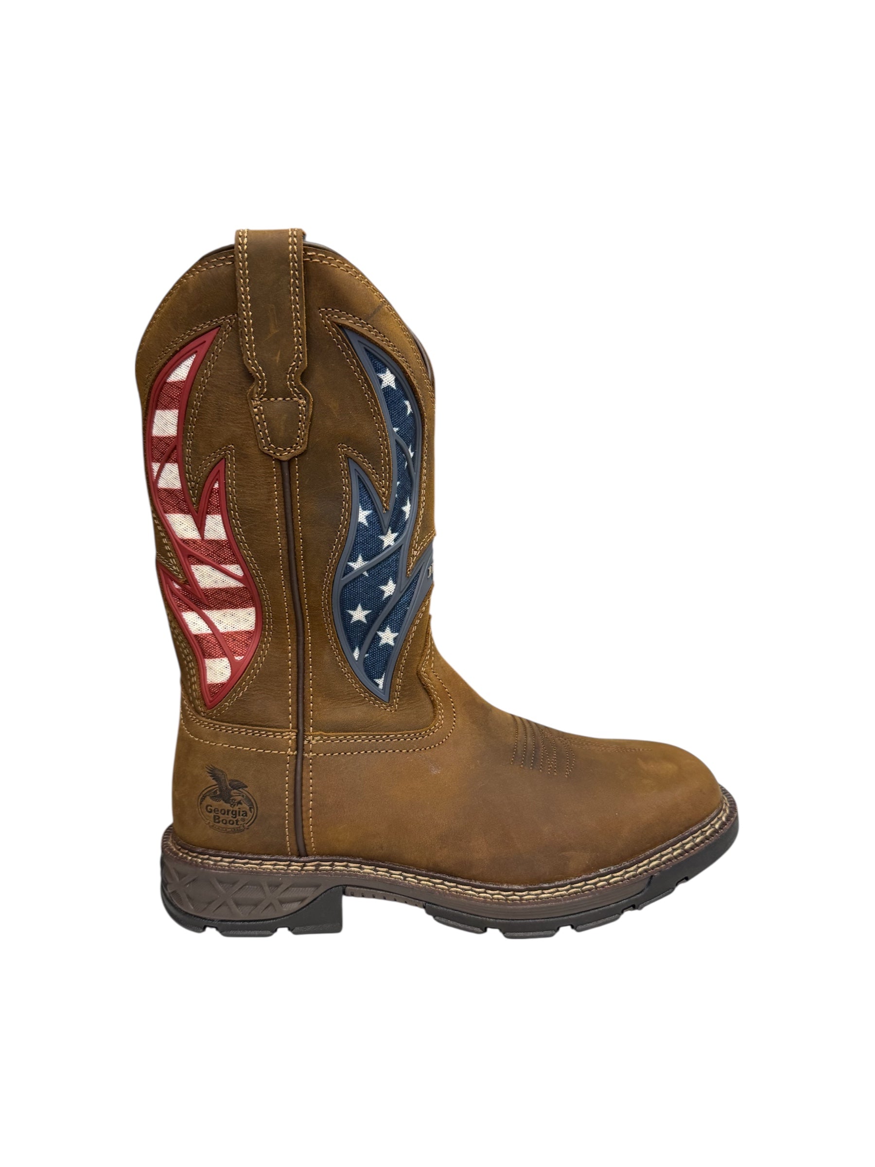 Georgia Pull Up CARBO-TEC FLX Patriotic USA Work Boot - GB00721