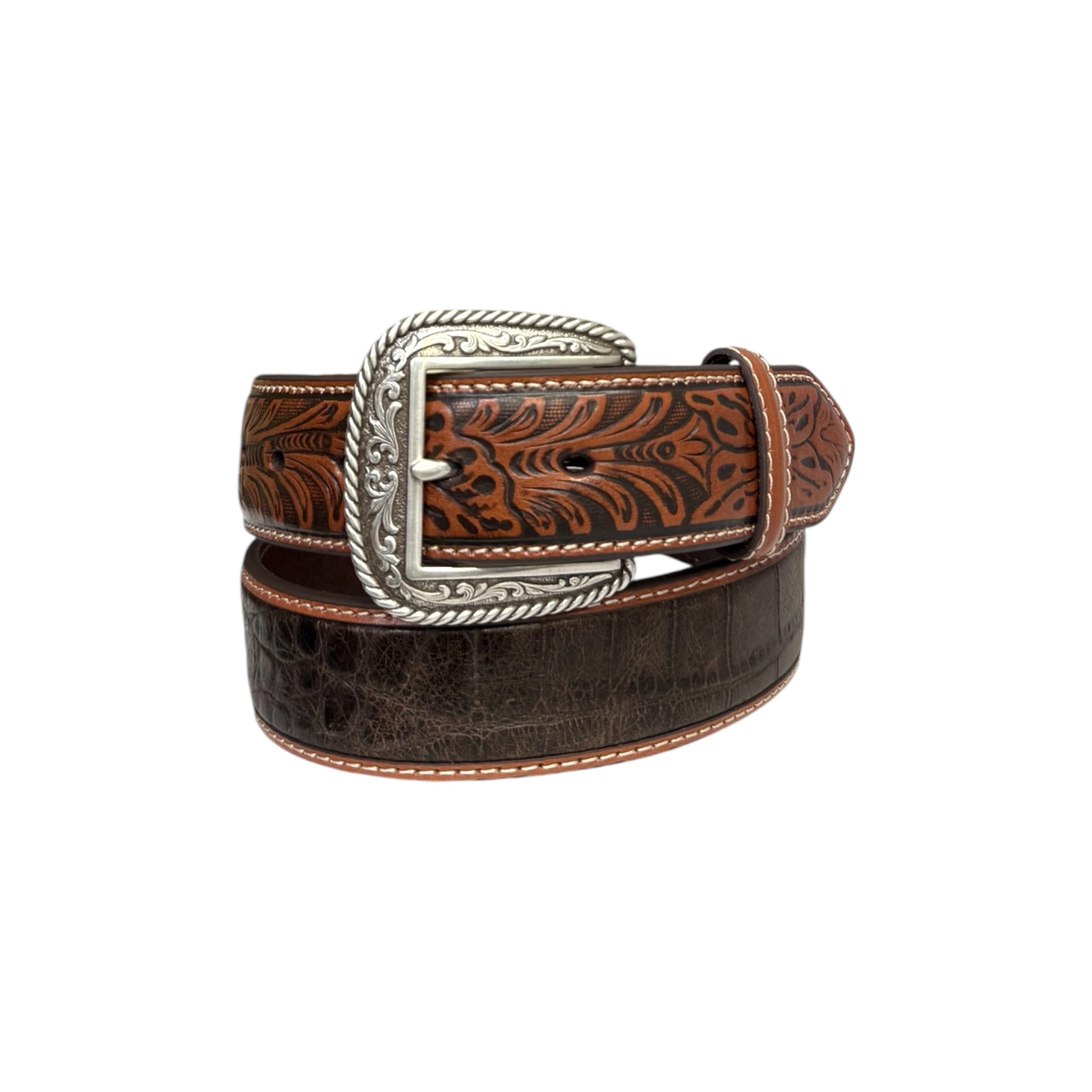 Ariat Faux Crocodile Leather Men's Western Belt
