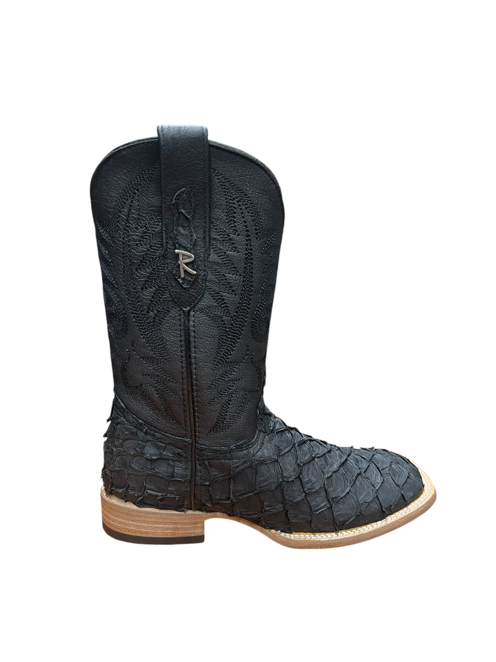 Ranchers Square Toe Matt Black fish