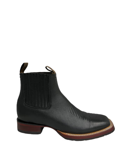 Los Altos Belmont Black Square Toe Tractor - 84TBM2105